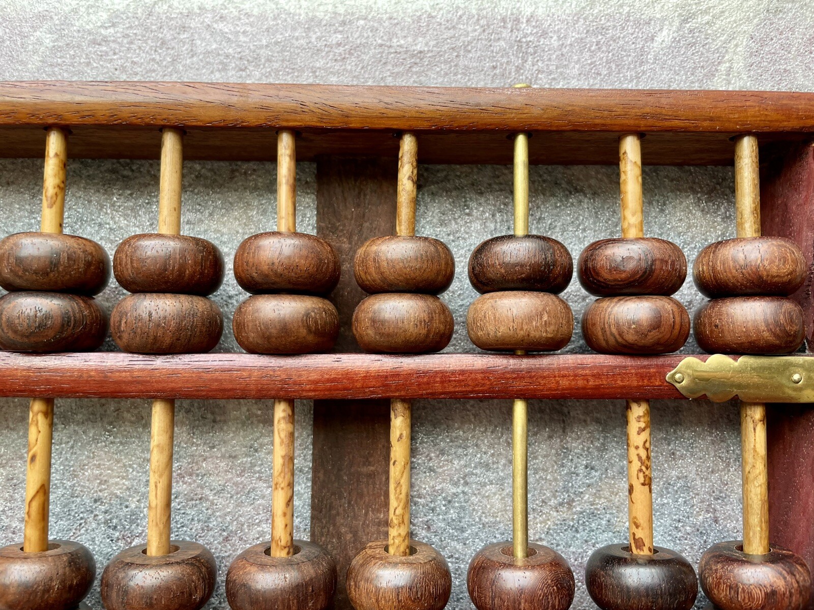 Chinese vintage solid wood abacus 13 Rows (Huanghuali?)