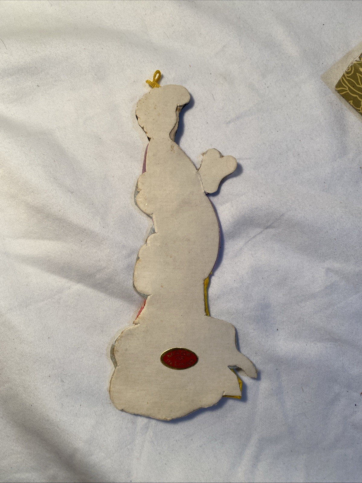 Vintage Set Of 4 Asian Oriental Geisha Girls Silk Satin Ornaments