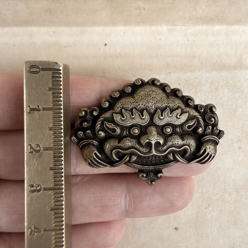 Vintage Tibetan Ziba Zha Ornament Handcrafted Antique Style Buckle