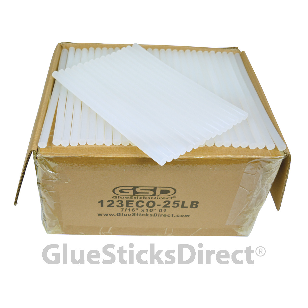 GlueSticksDirect Economy® Hot Melt Glue Sticks 7/16″ X 10″ 25 lbs Bulk