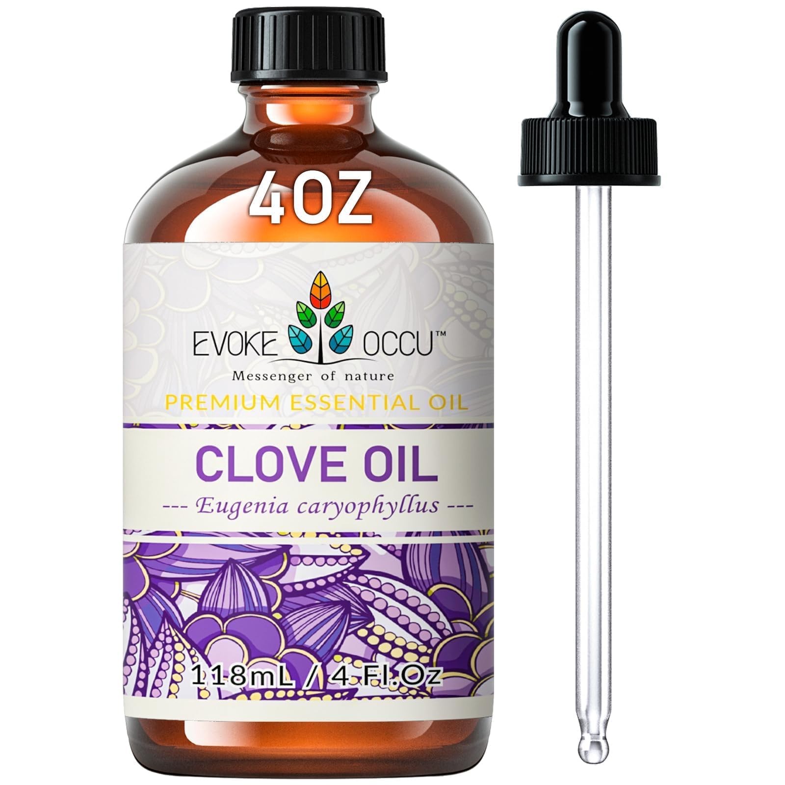 EVOKE OCCU Clove Oil for Teeth and Gums – Oral Care, 4 Fl Oz (Pack of 1)