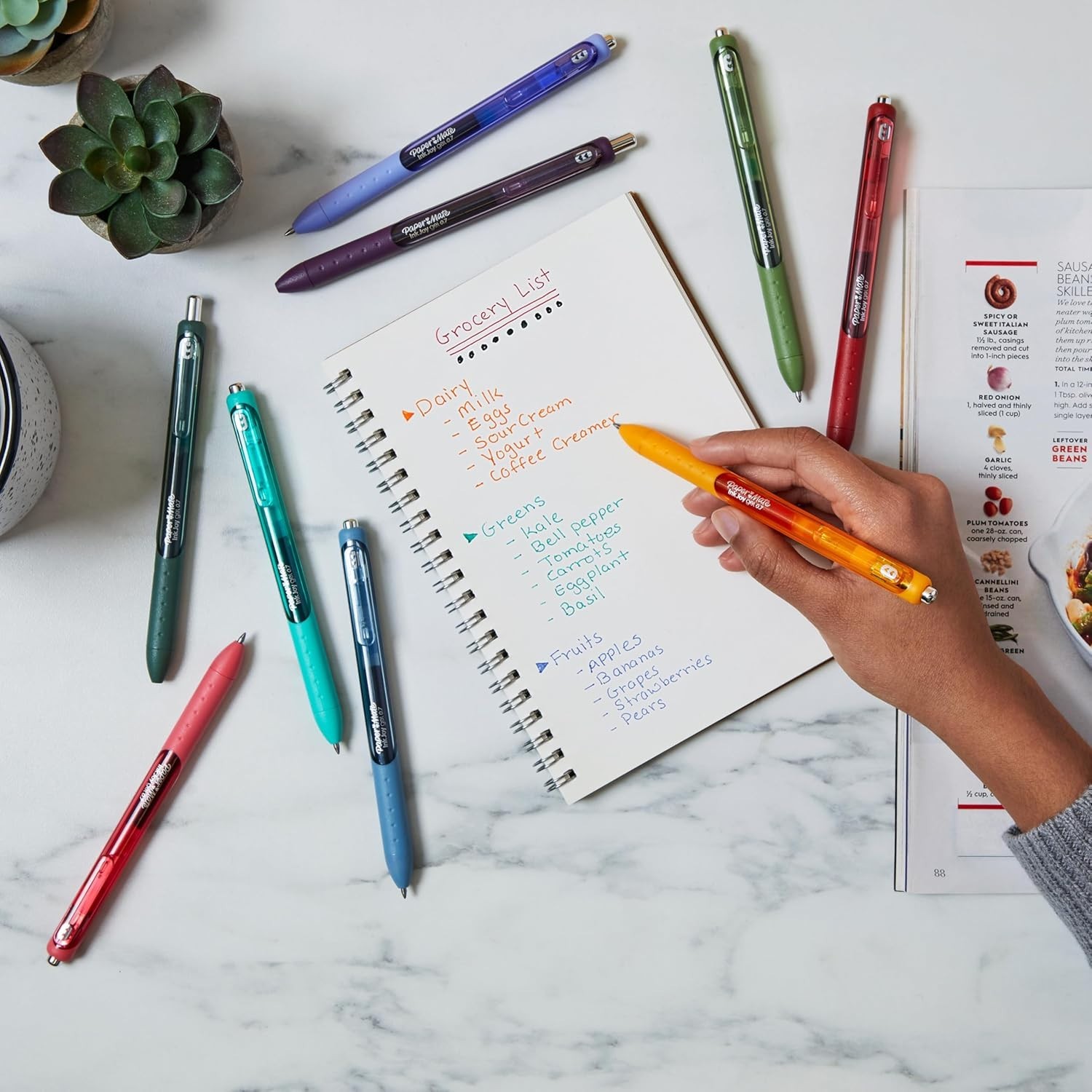 14 Pack Retractable Gel Pens, Smooth Ink for Effortless Writing Experience