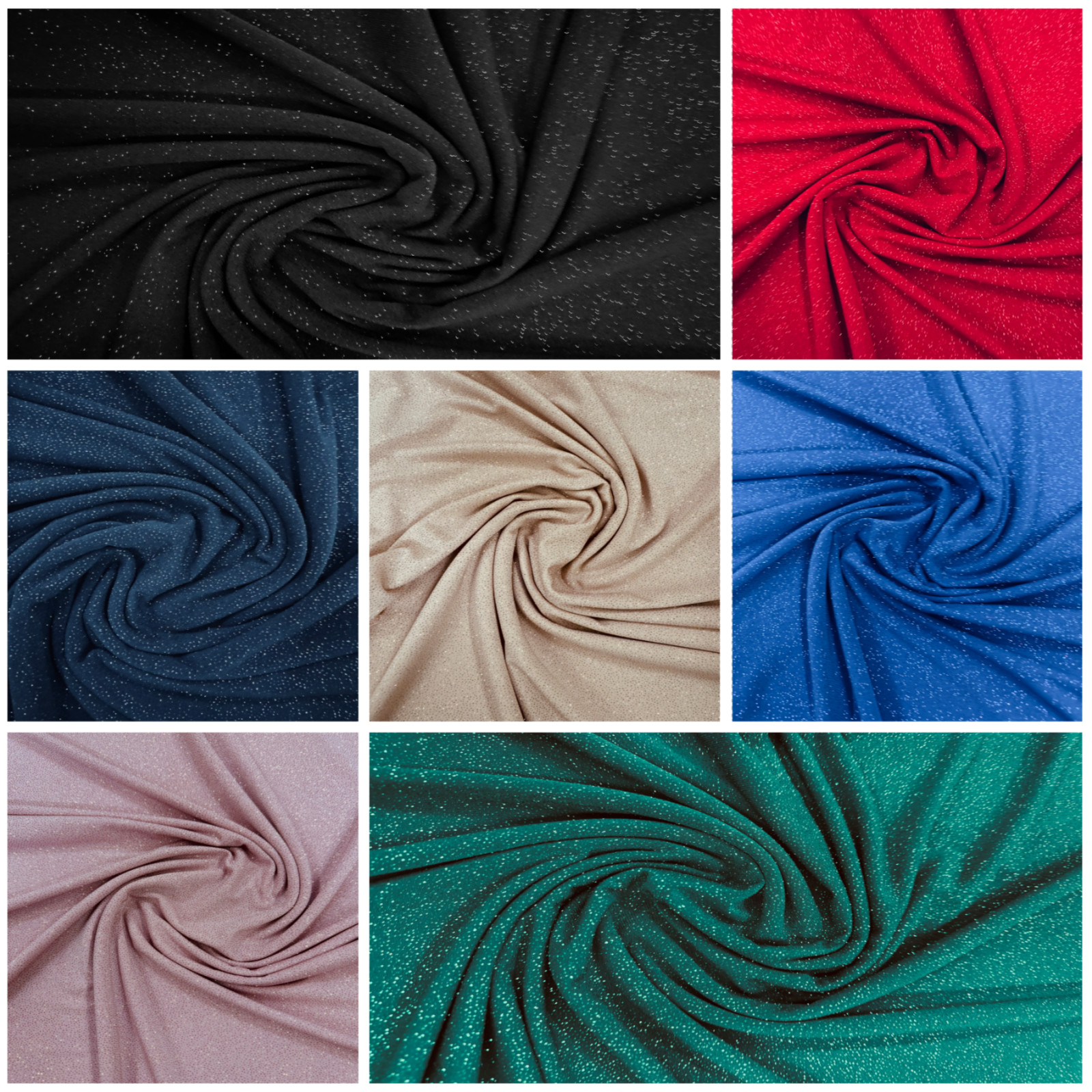 Sedona Designz 58”/60” Wide Glitter ITY Fabric – 95% Polyester 5% Spandex