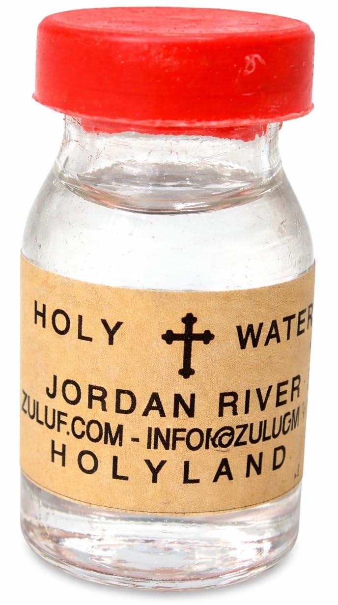 Holy Water From The Jordan River In 1 7/8 Inch Glass Vial Bottle | Blessed Ho…