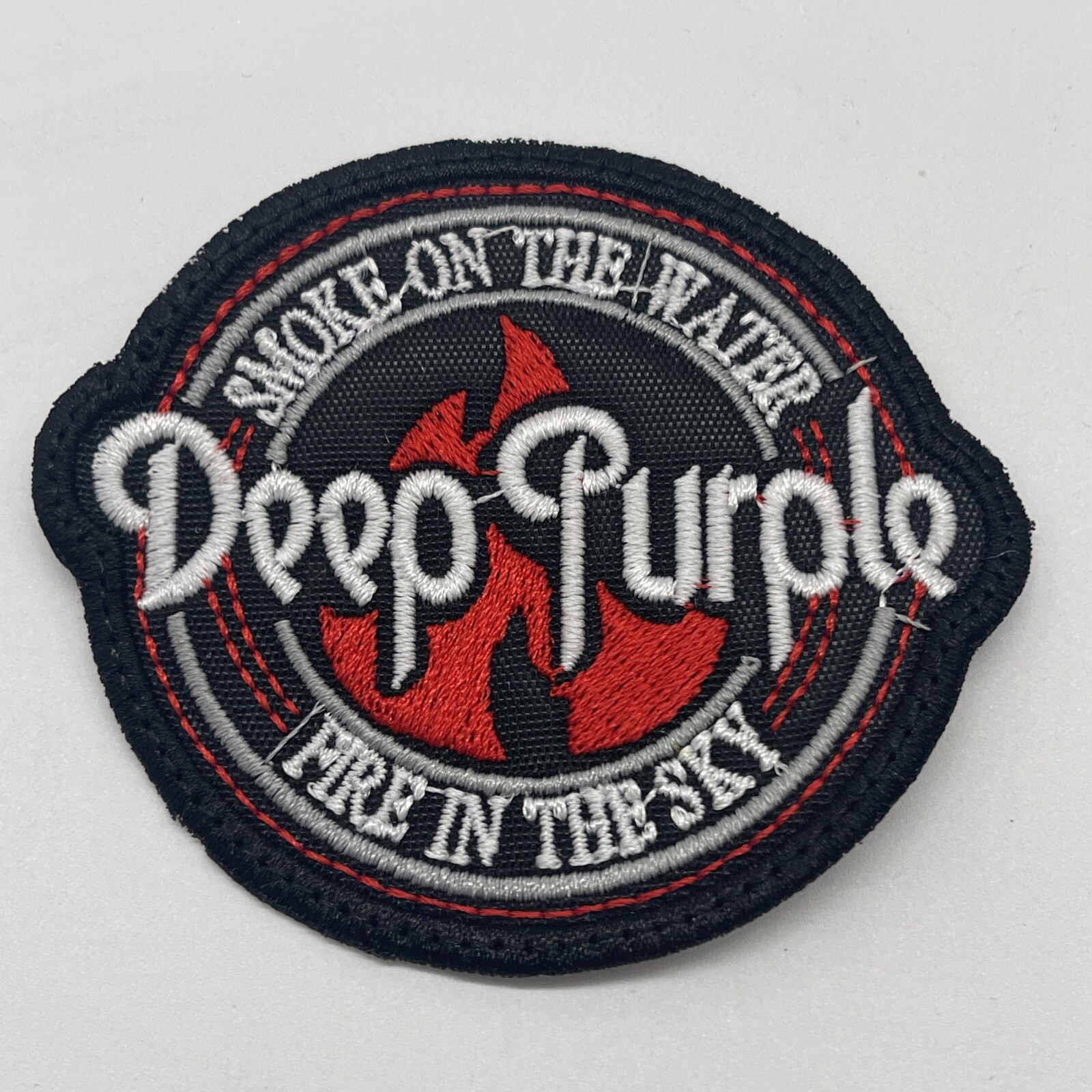 Deep Purple Band Round Logo Patch: Sew On, Quality Embroidery, 3 Inches Diameter