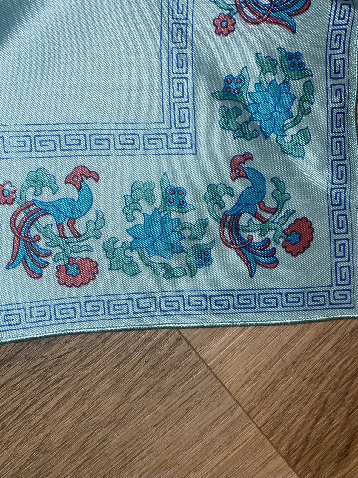 Vintage Chinese Famille Rose Phoenix Silk Table Runner Scarf Elegance ❤️blt15m23