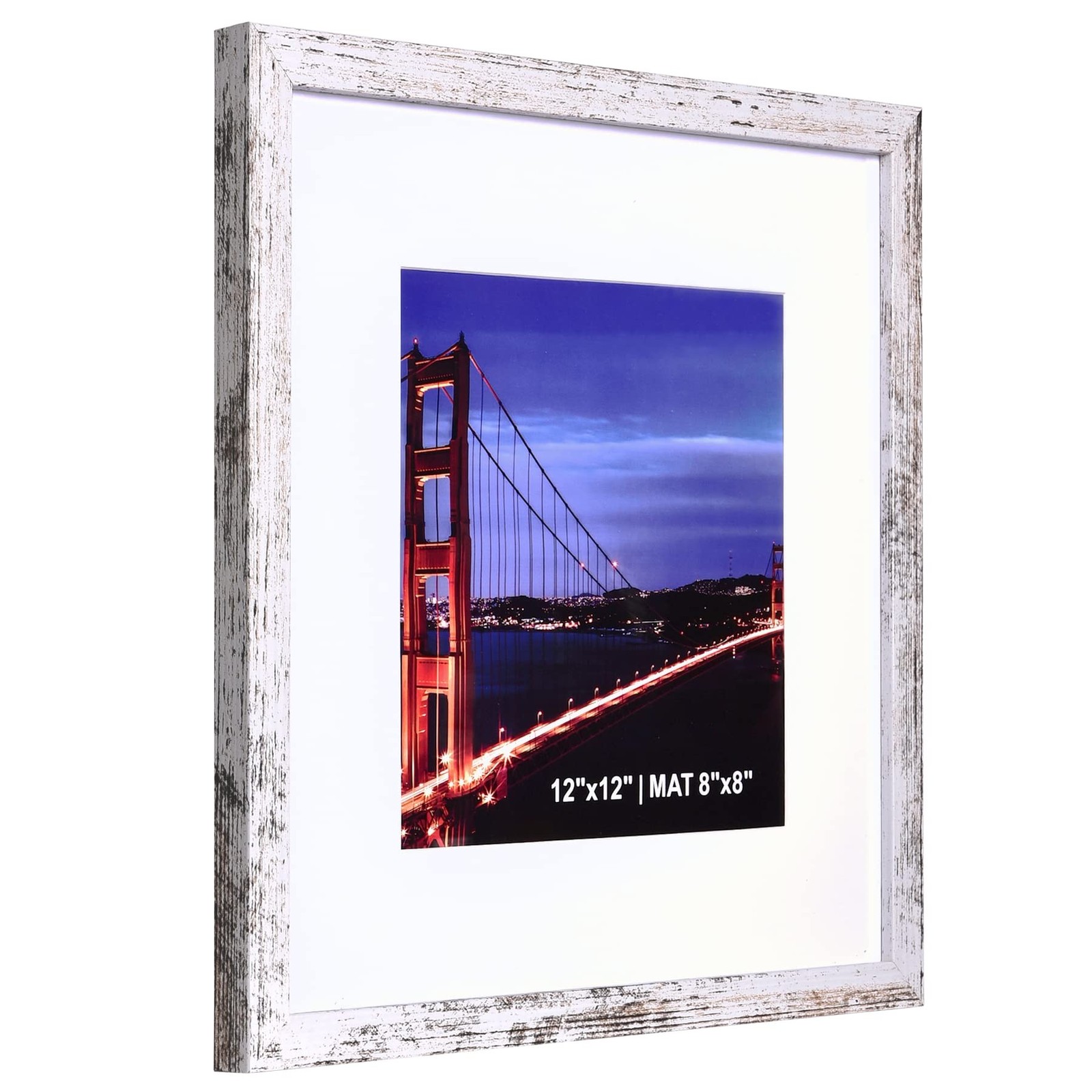 Yaetm 12×12 Picture Frame with Mat for 8×8 Set of 9, Square 12 x 12 Frames, W…