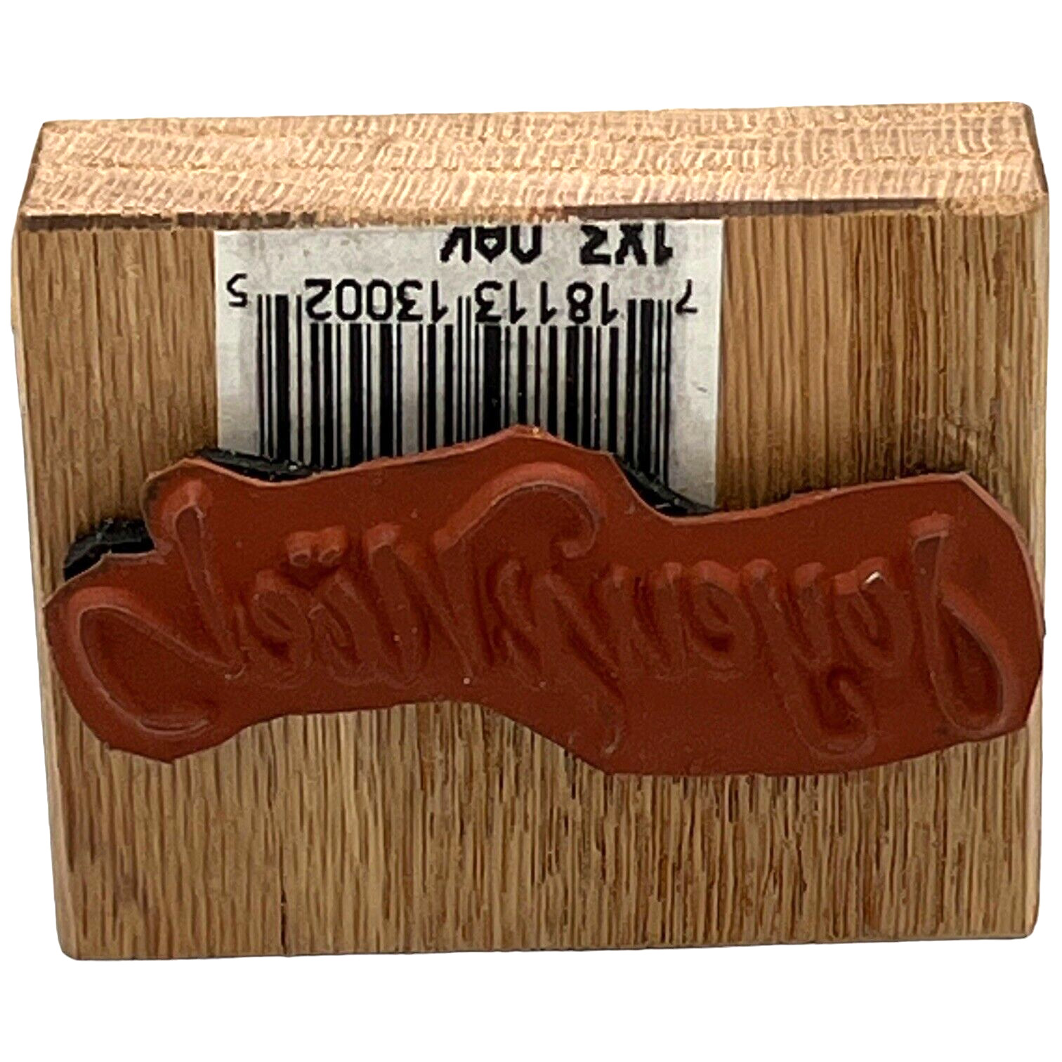 LOT 9 Christmas Themed Rubber Stamps 3 Branded 6 Unbranded Tree Reindeer Holly