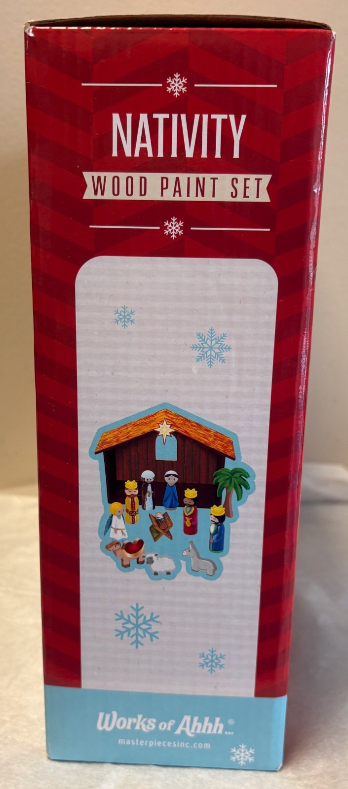 Masterpieces Puzzles Works of Ahhh Wood Paint Set Nativity 13 Piece Set Ages 4+