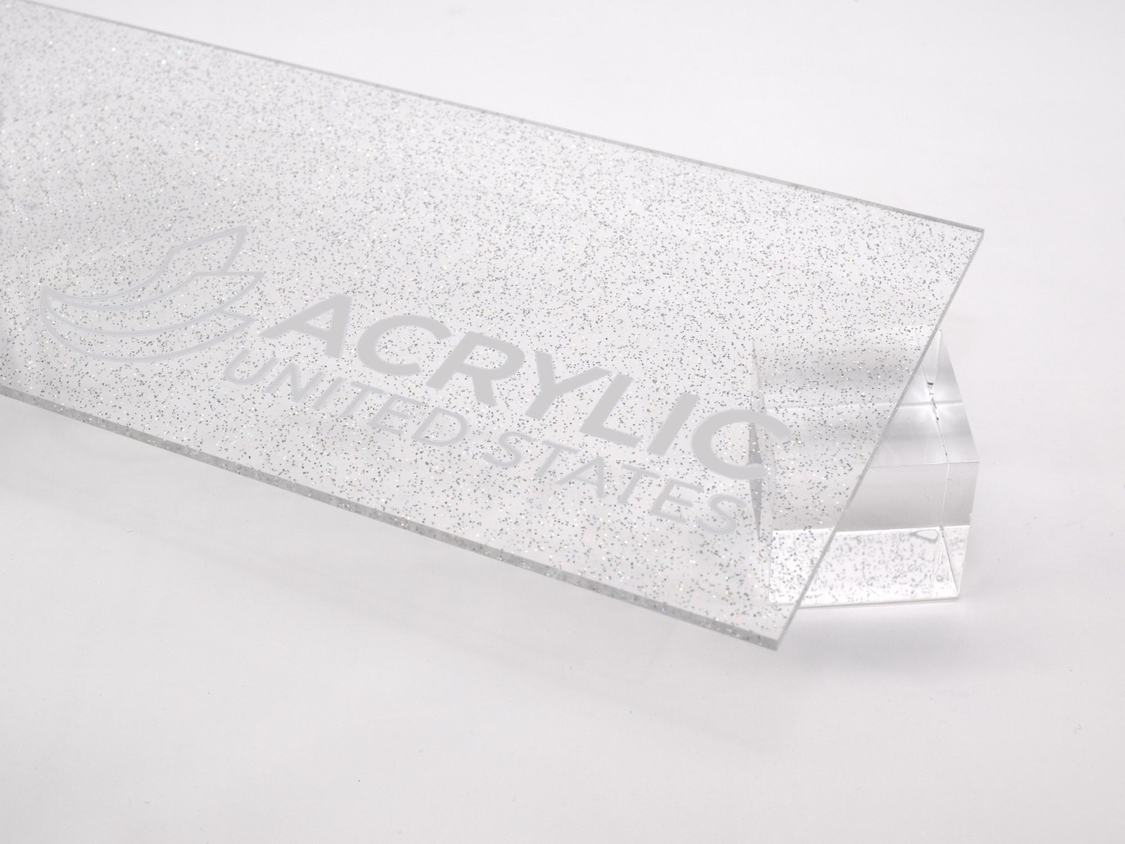 1/8″ Sparkle Clear Transparent Acrylic Sheet