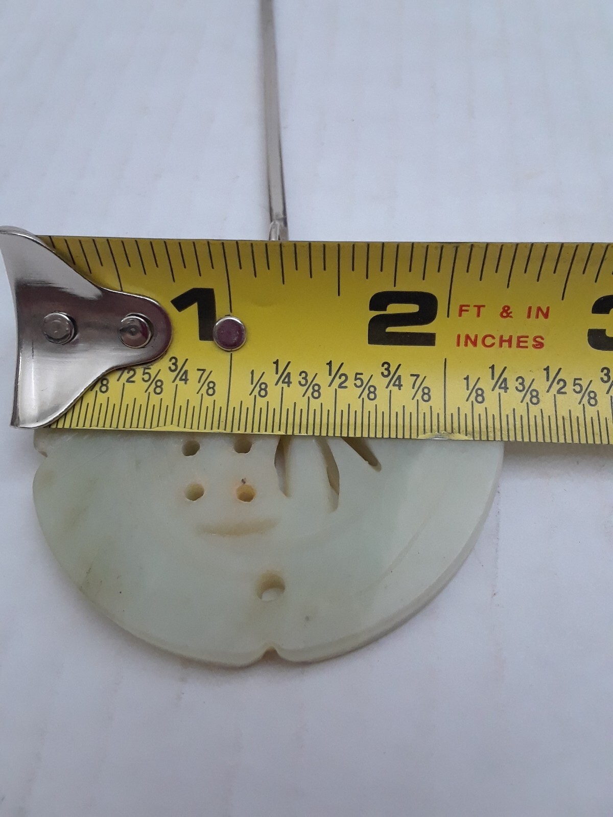 Vintage Asian Chinese Hanging Jade Pendant Symbol as Shown in Photos 2 1/4″