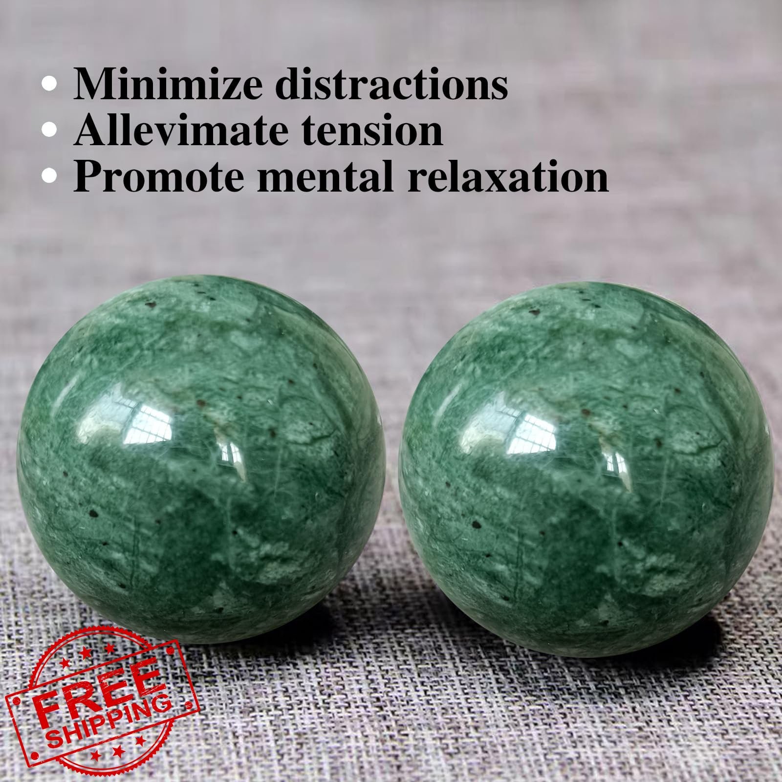 Hmsddan Baoding Balls Dark Green Small 1.38″ 2pc