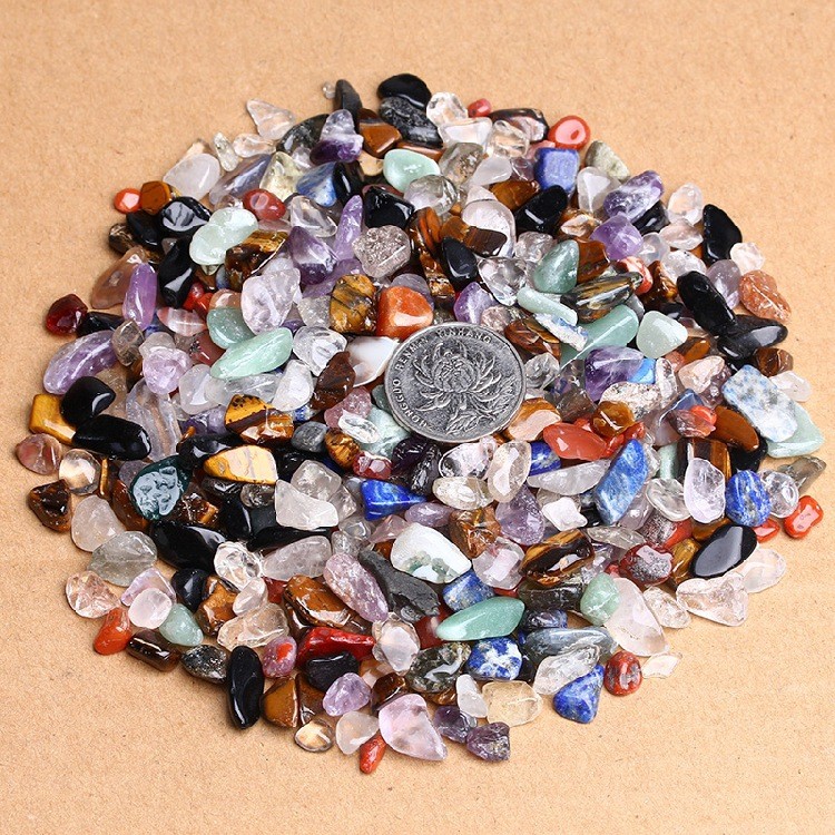 Genuine Multi-color Crystal Chips Purification Stone for Aquarium and Home Decor
