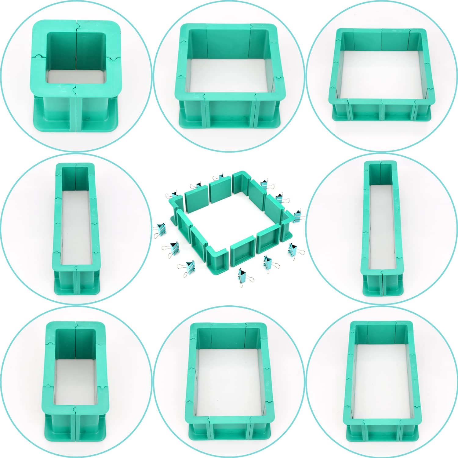 Adjustable Mold Housing Kit for Silicone Making – Leak-Proof White