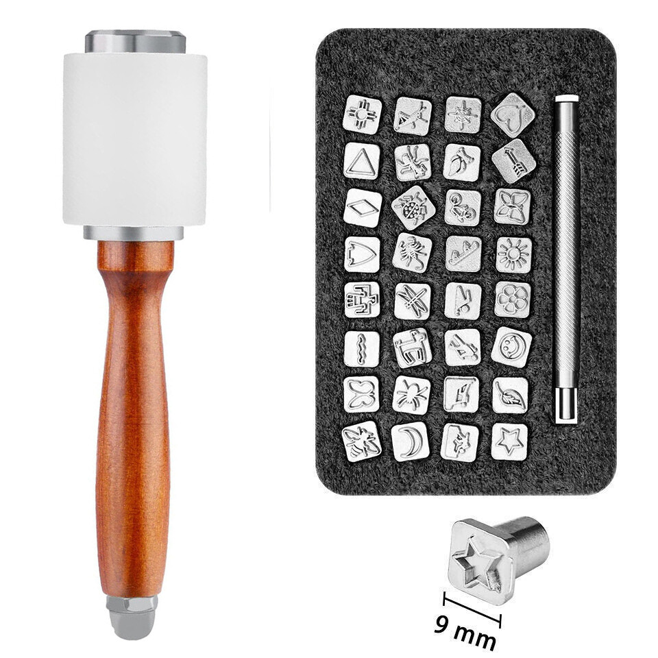 Alphabet Letter Number Stamp Leather Stamps Punch Set for Leather Stamping DIY