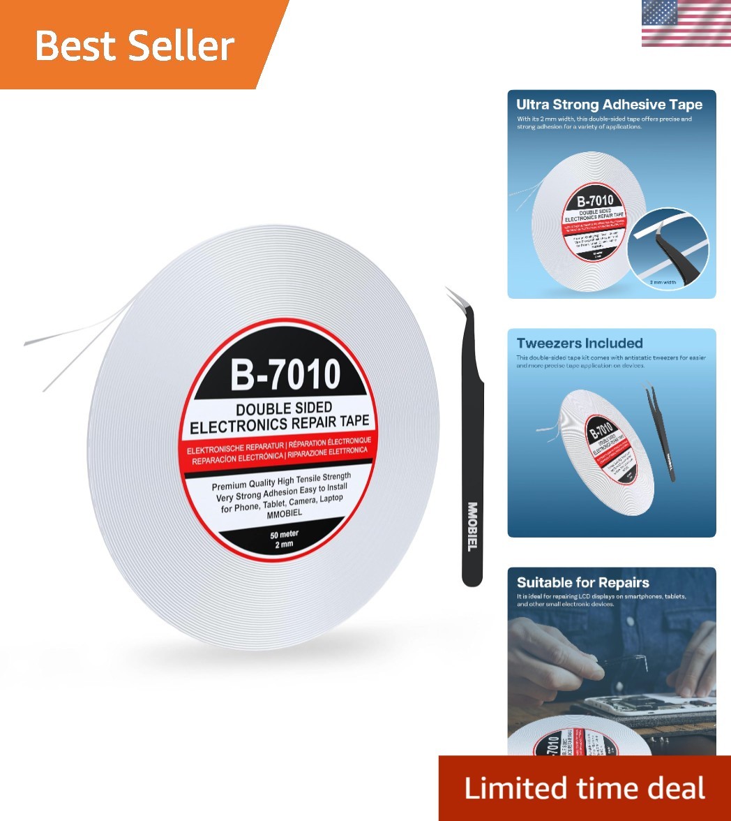 High Viscosity 2mm Double Sided Mounting Tape – LCD & Glass Fix, Indoor/Outdoor