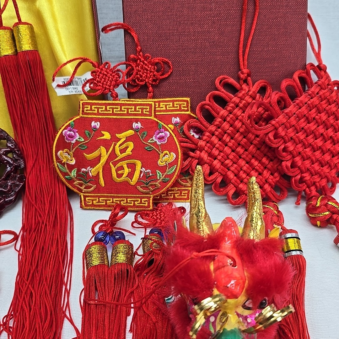 Chinese Hanging Decor Lot Of 9