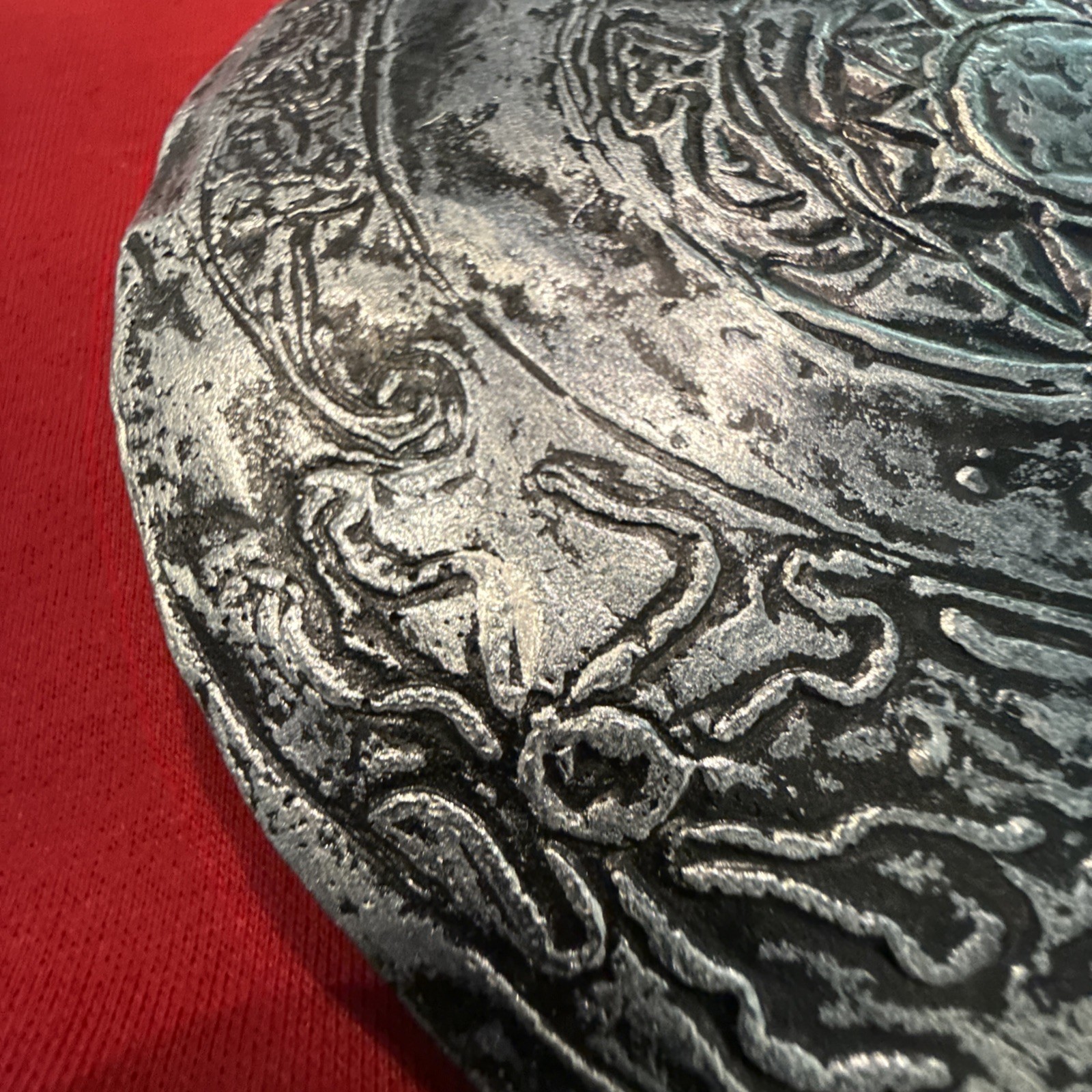 7.5″ Diameter Dropa stone Replica found near the Bayan Har Mountains in China