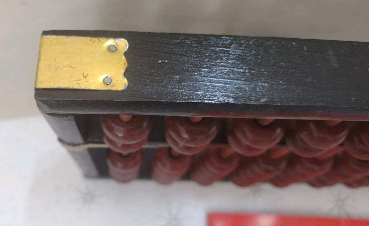 Vintage wooden Abacus Oriental Calculator And Instruction Book Hong Kong