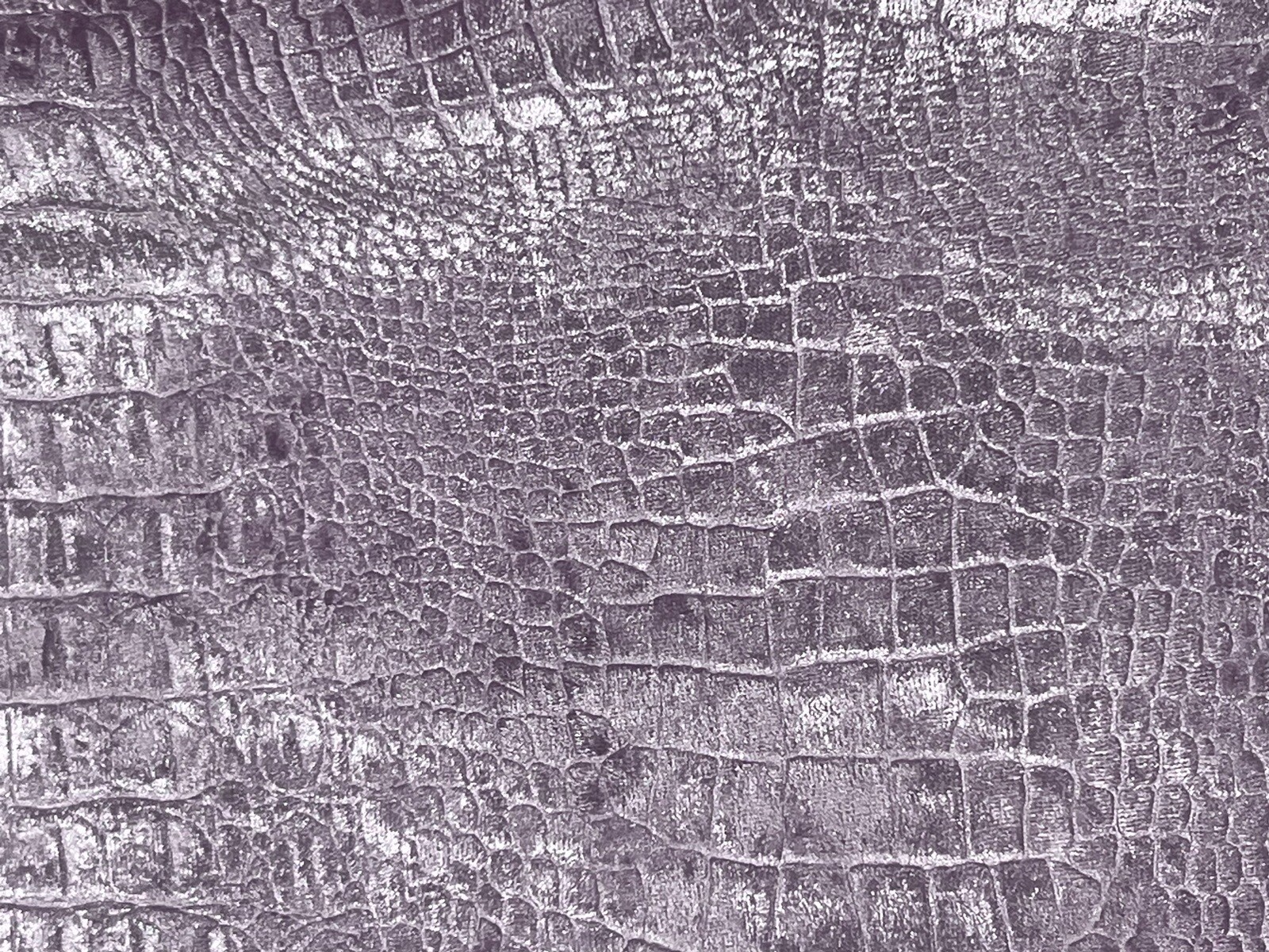 Lavender Shiny Reptile Skin Look Velvet 54” Wide Sold By The Yard