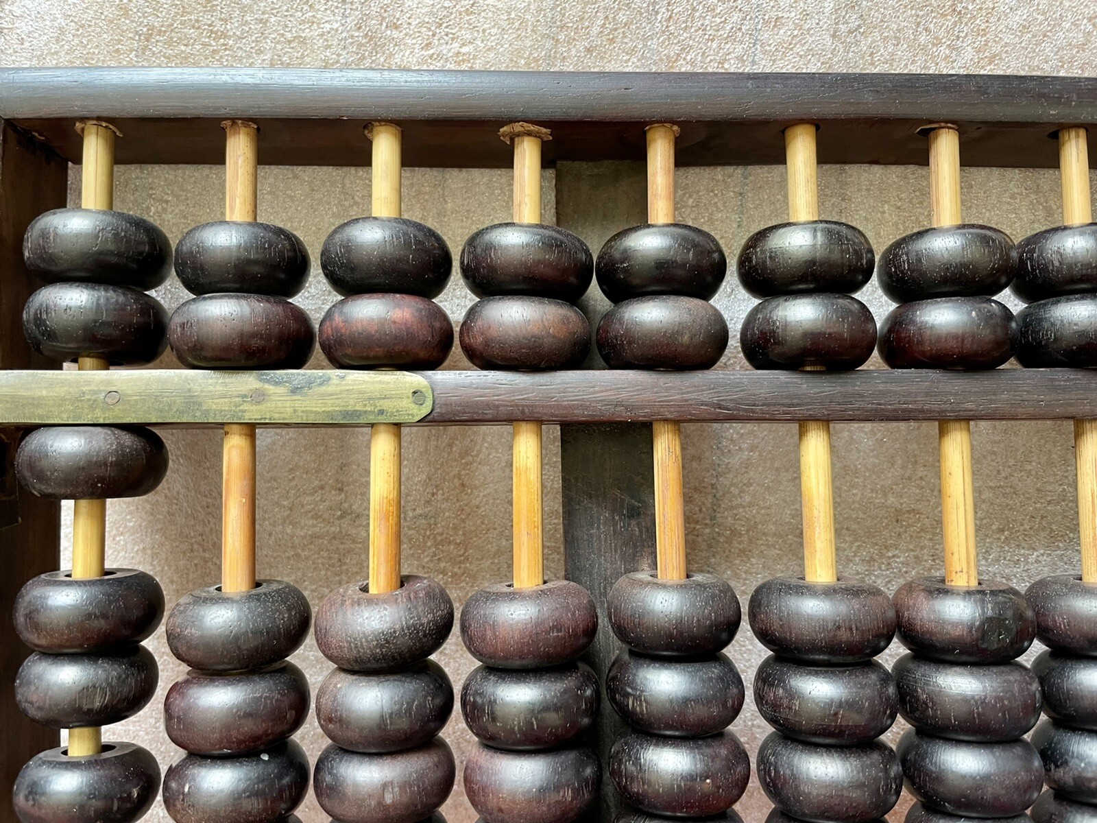 vintage Chinese solid wood abacus 13 Rows