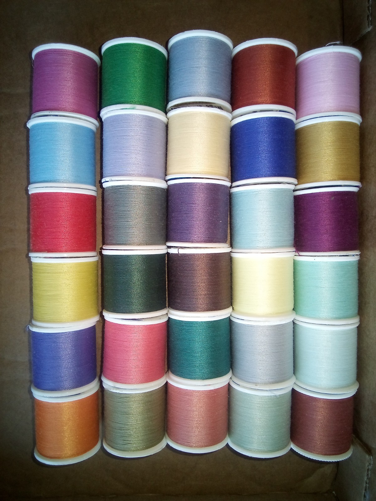 30 Coats & Clark All Purpose Thread Lot~135 Yd each~Polyester~Various Colors