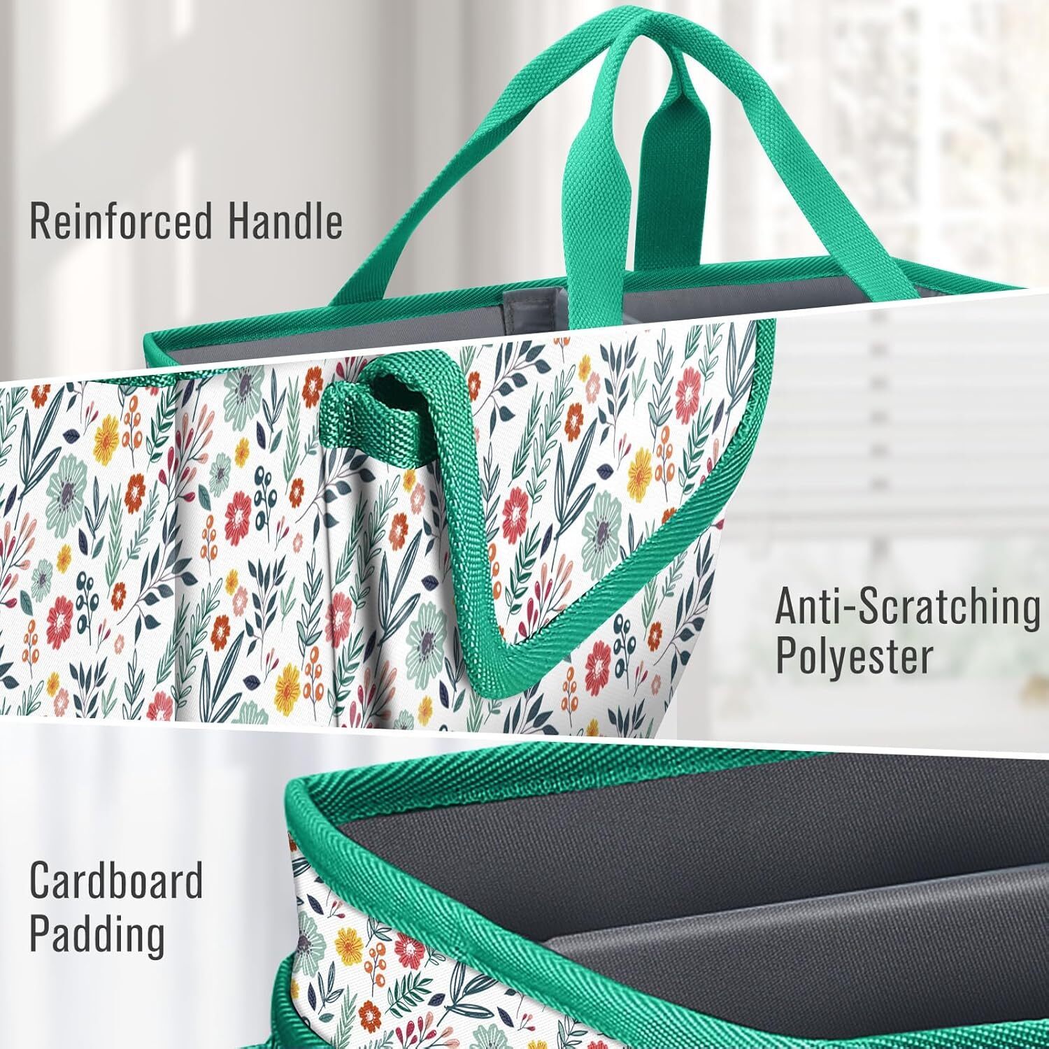 Multi-functional Craft Storage Tote Bag Scrapbooking Carrying Case Storage Caddy