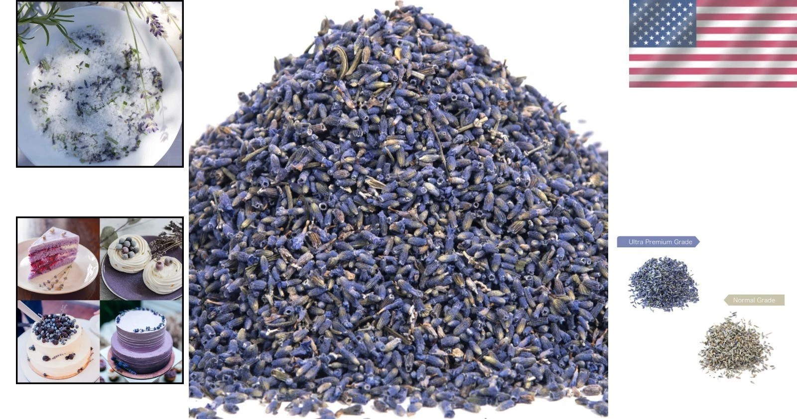 Large 4lb Bag Dried French Lavender Flower Buds – Craft, Bake, Tea, DIY Projects