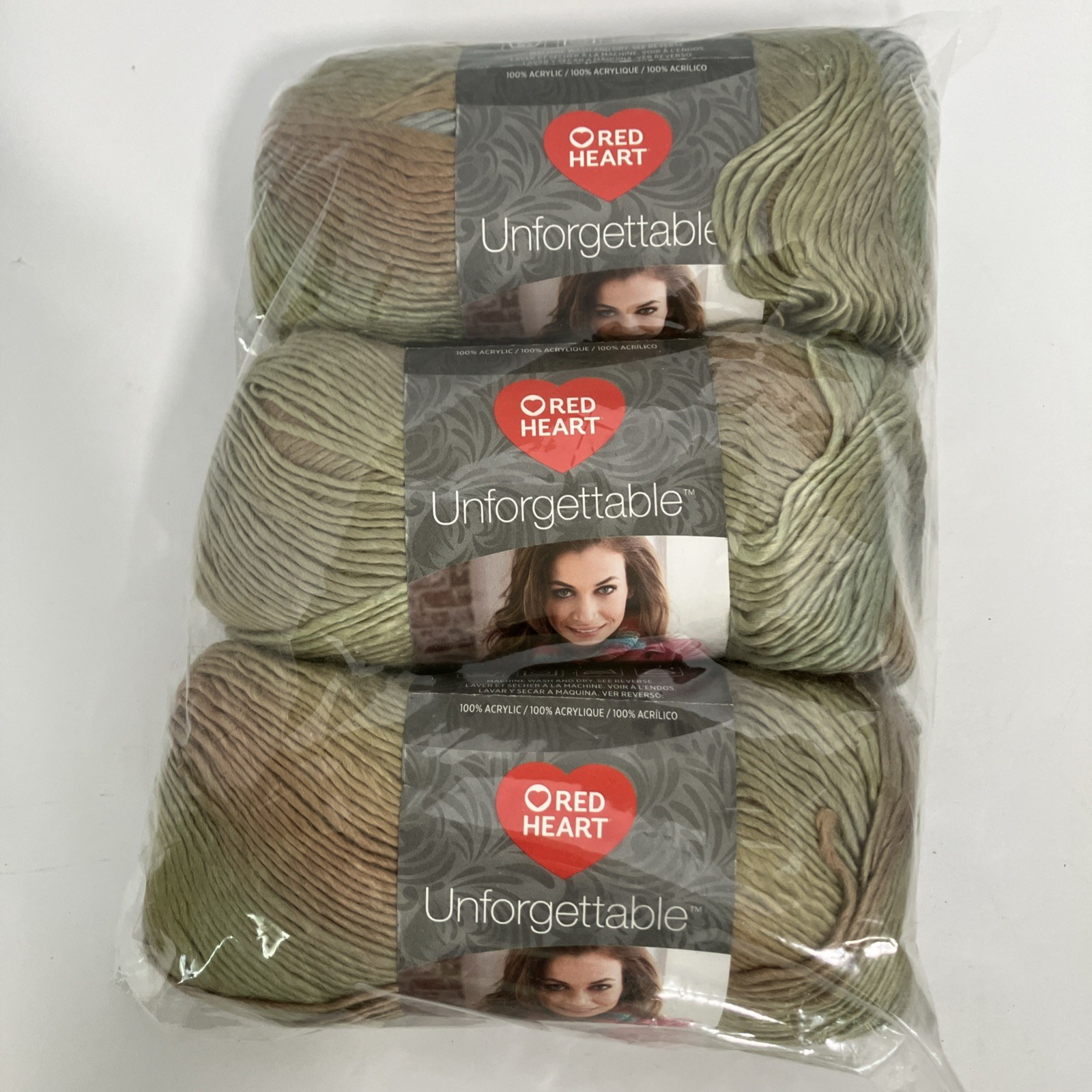 Red Heart Unforgettable Meadow E793 Lot 226136 Medium 4 Acrylic Yarn 270yds
