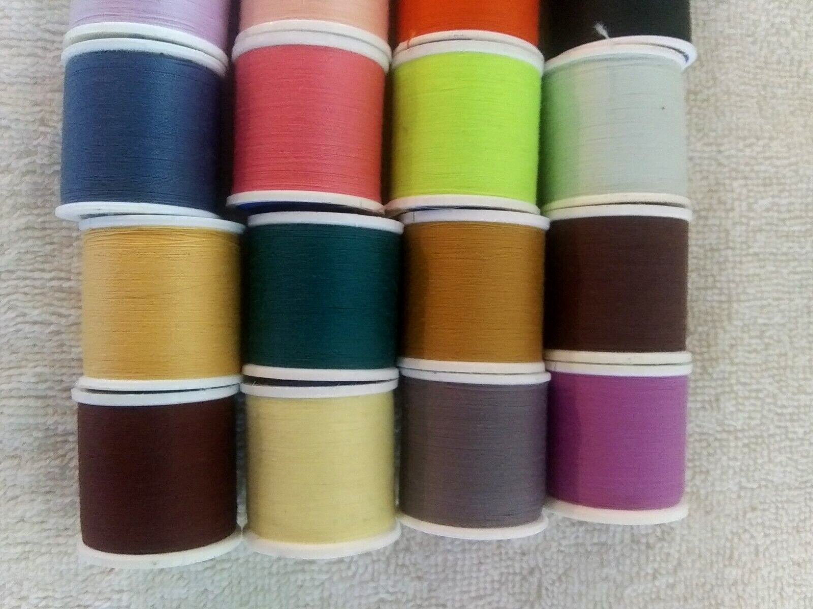24 Coats & Clark All Purpose Thread~135 Yd ea~Polyester~Various Colors~Lot Z
