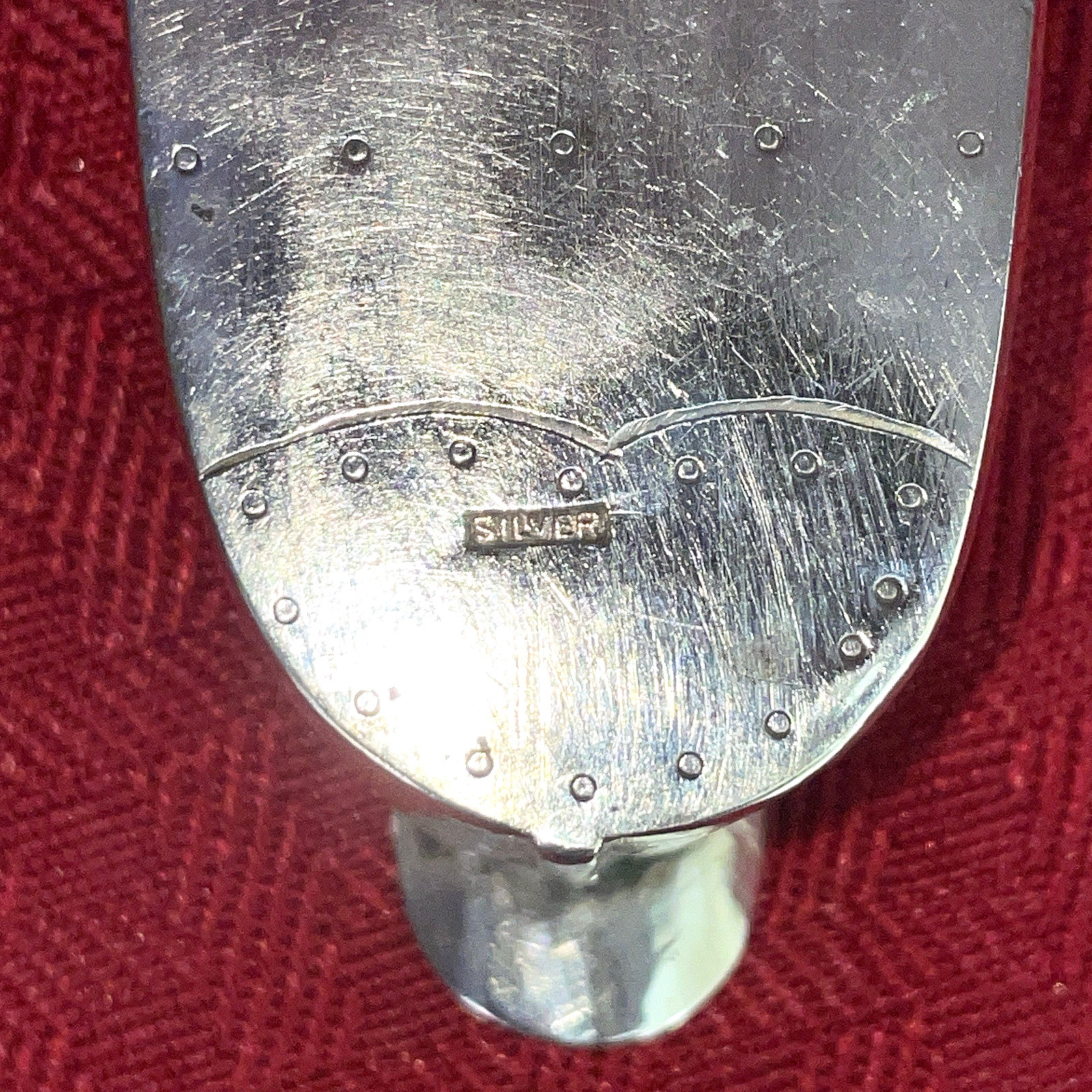 ANTIQUE CHINESE SILVER SHOE/SLIPPER PERSONAL ASHTRAY