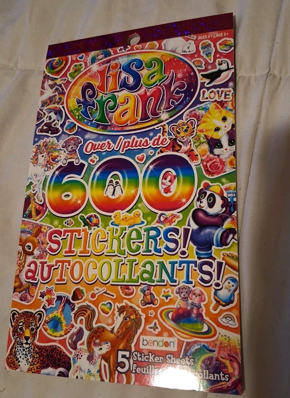 Lisa Frank Sticker Book 600 Stickers