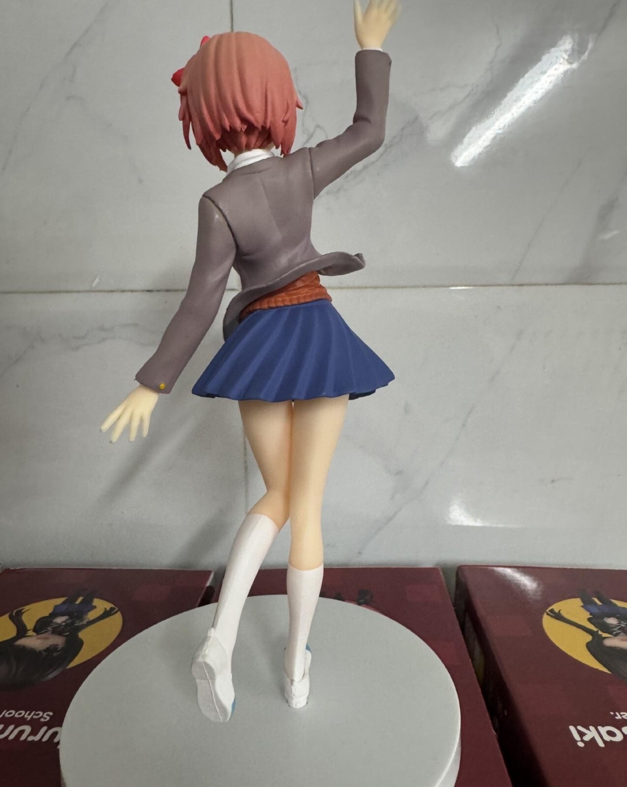 Doki Doki Literature Club! Sayori Figure Model Anime Collection Decor Toy 18cm