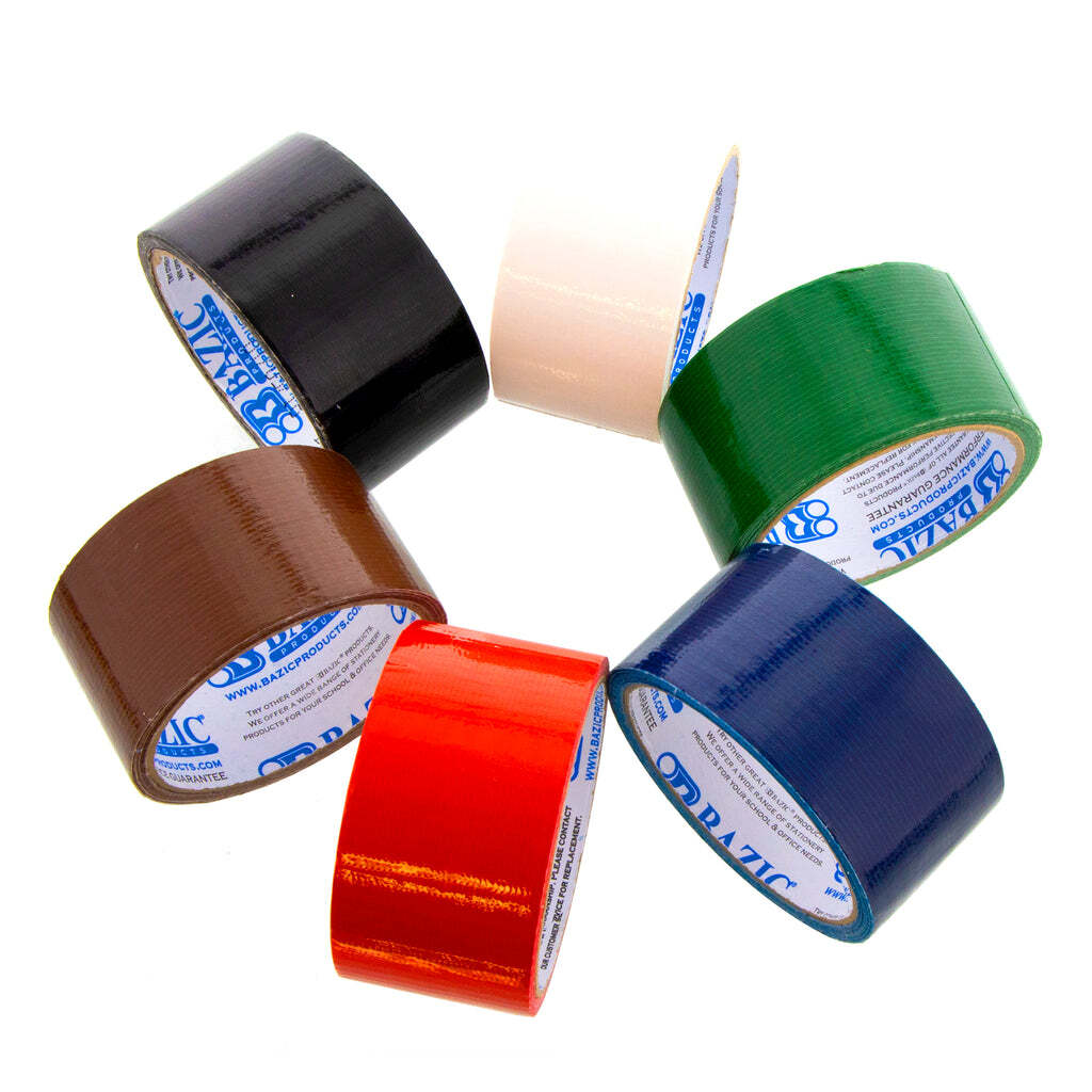 Bazic Assorted Solid color 1.89 inch x 10 yrd (48mm x 9.15m) duct tape Wholesale