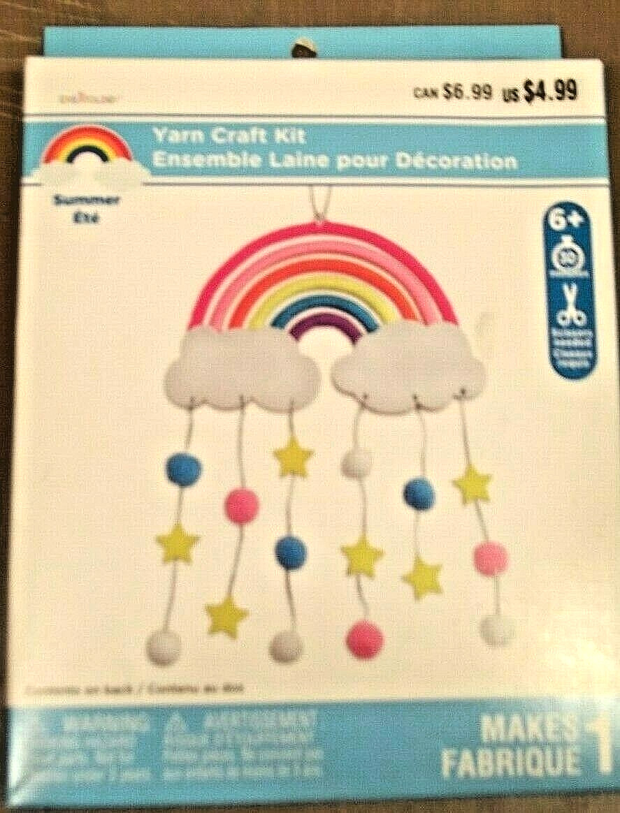 Rainbow Hanging Yarn Decorative Kids Craft Kit Creatology Ages 6+ Fun Activity