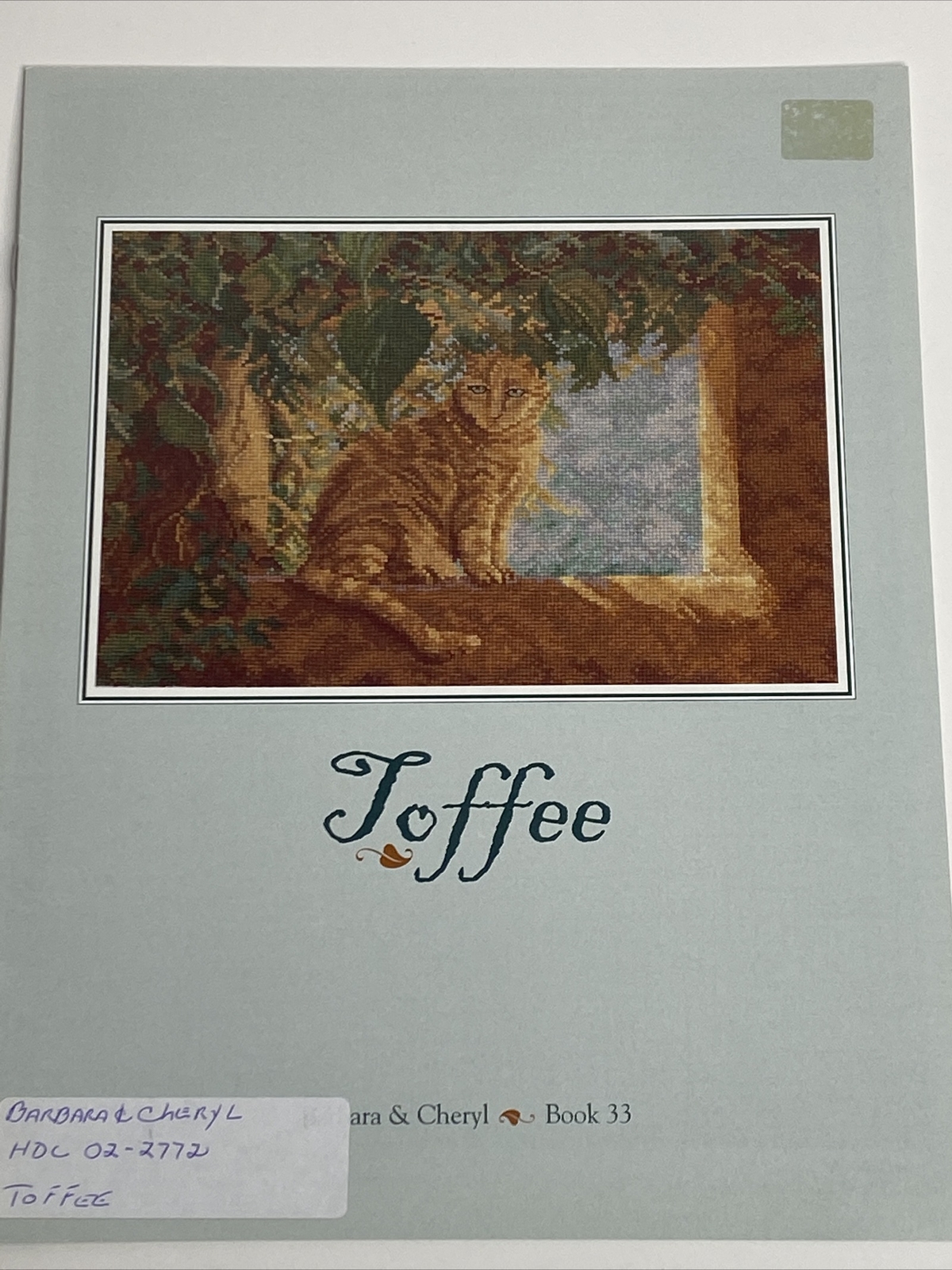 Toffee Tabby Cat by Barbara & Cheryl Cross Stitch Pattern