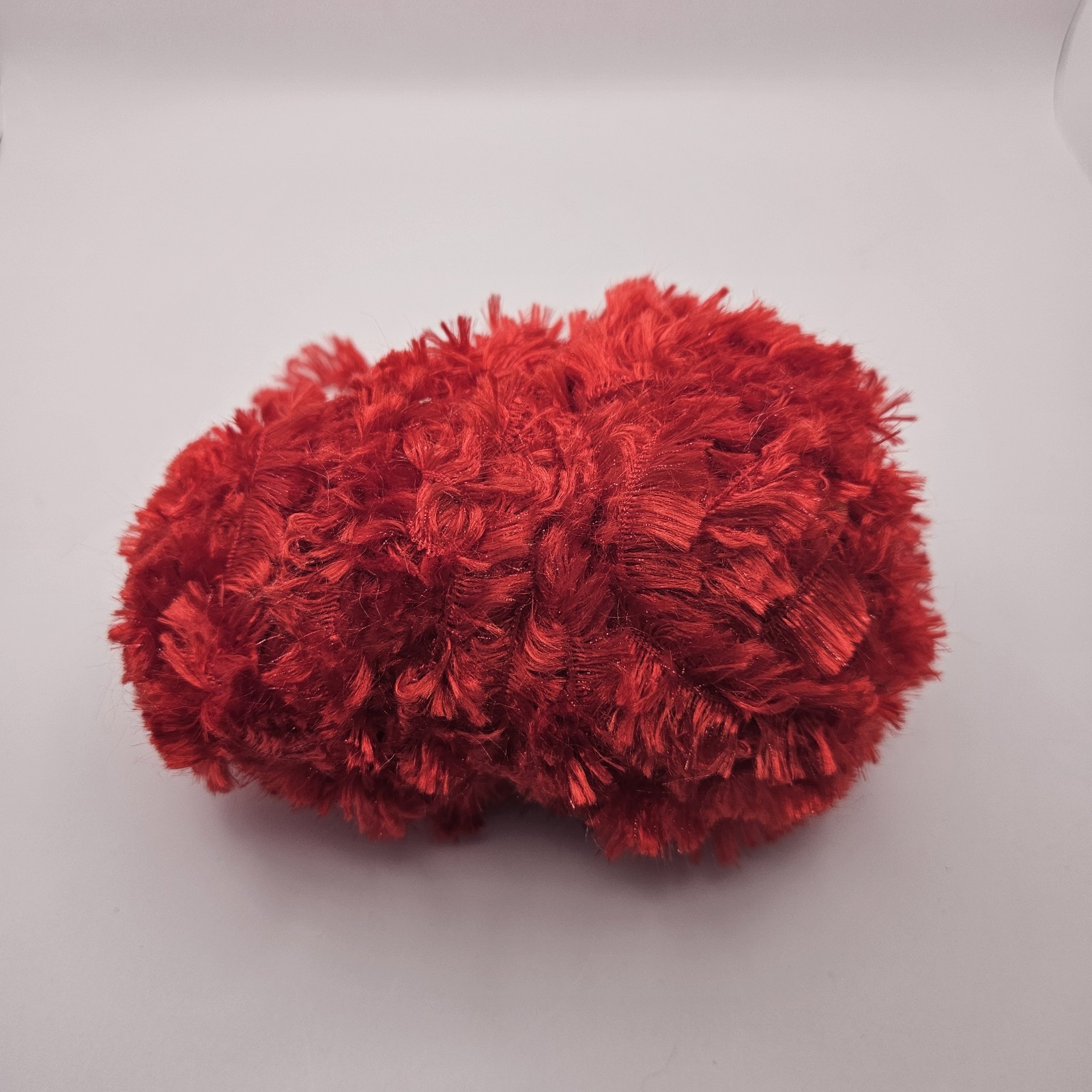 Bulky Boa Yarn – Red 3.5oz~ Used Single Unit