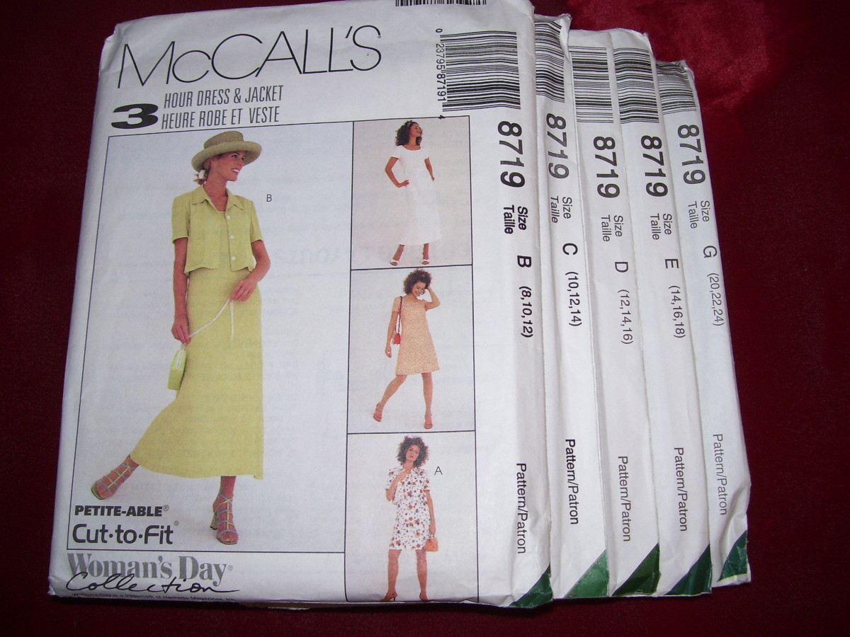 🌹UNCIRCULATED McCALL’S #8719-LADIES (3 HR) SUMMER DRESS & JACKET PATTERN 8-24FF