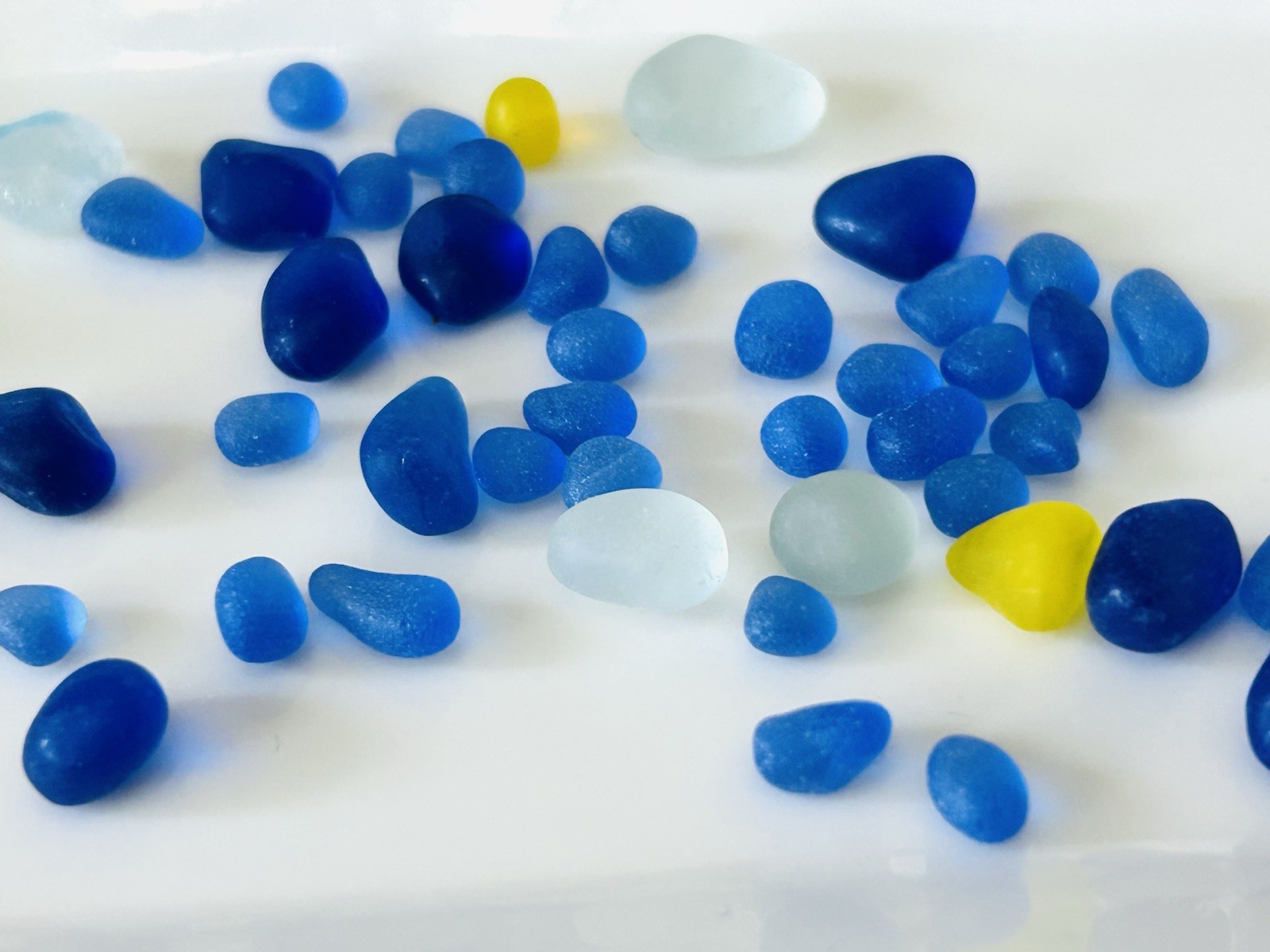 rare sea glass Lid from japan Surf-Tumbled Beach Glass