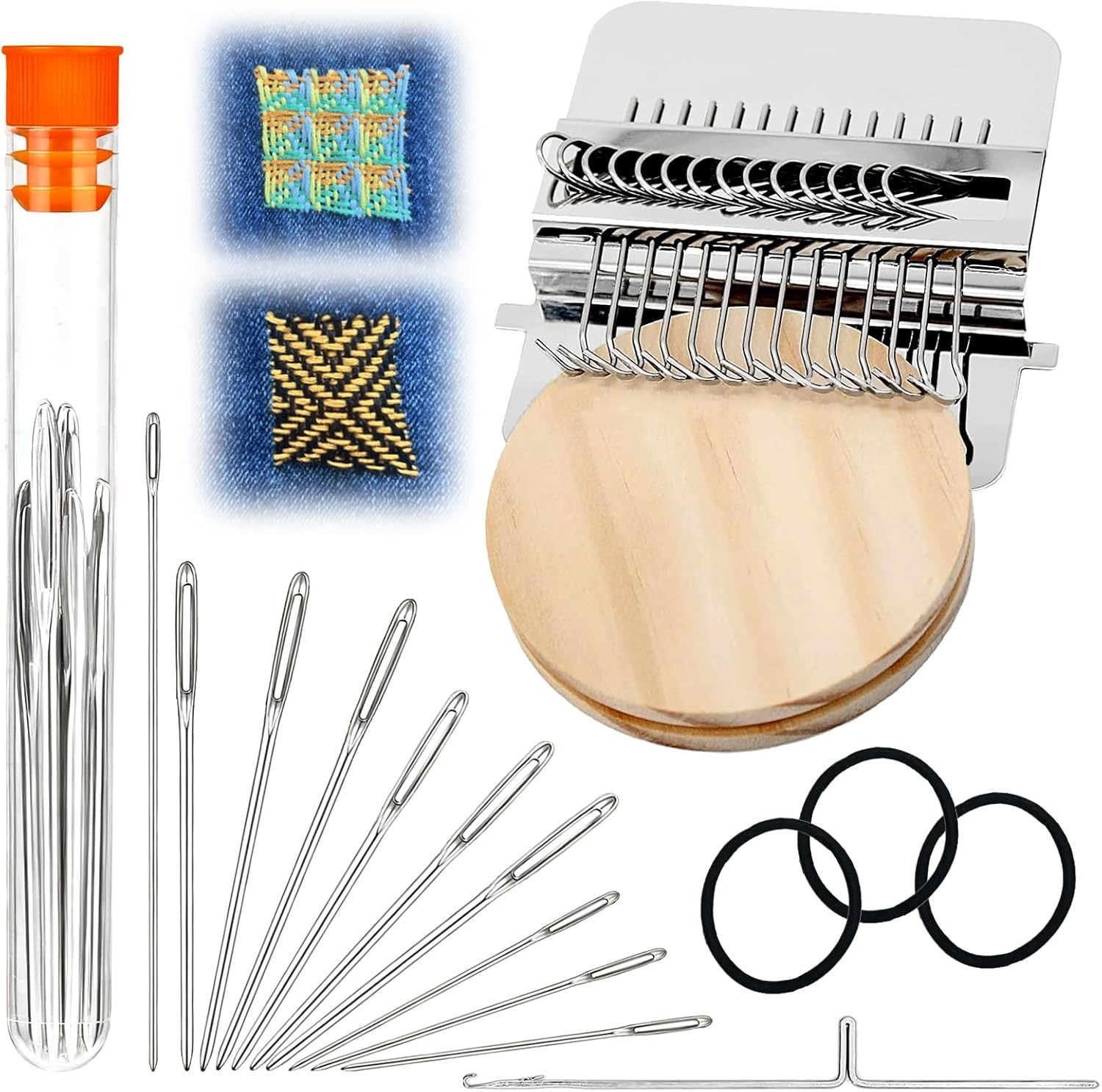 Knit Patch Kit Darning Loom, Knitpatch Patchmaker 2.0 Kit, Loom Knitting Machine