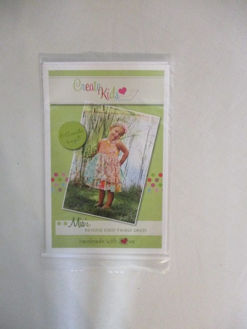 NIP Create Kids Mia’s Reverse Knot Twirly Dress Pattern 6-12 months to 8 Girls