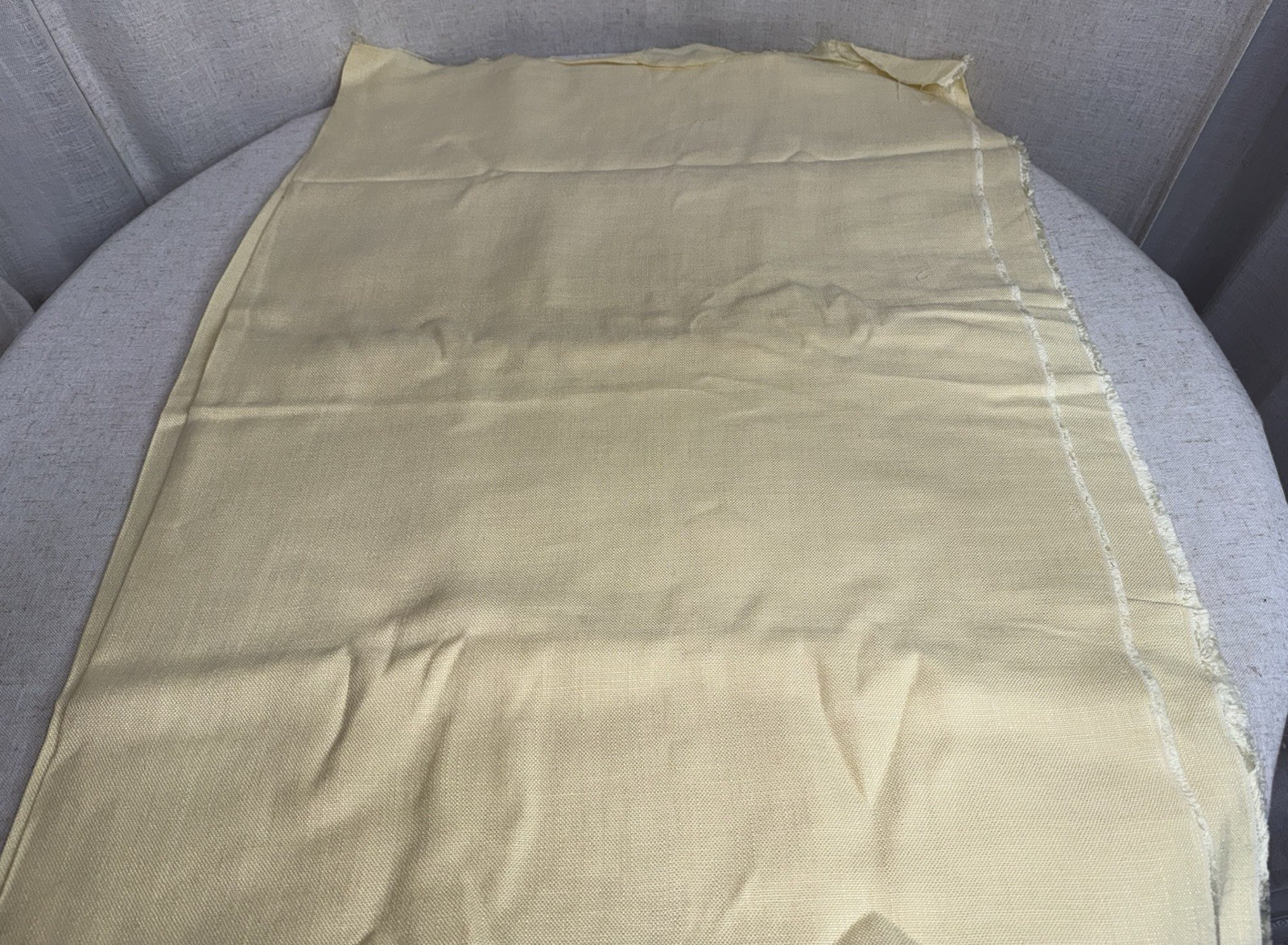 HUGE Piece of Cross Stitch Fabric 4 + yards 58×158 Butter Yellow Cream 22 20 Ct