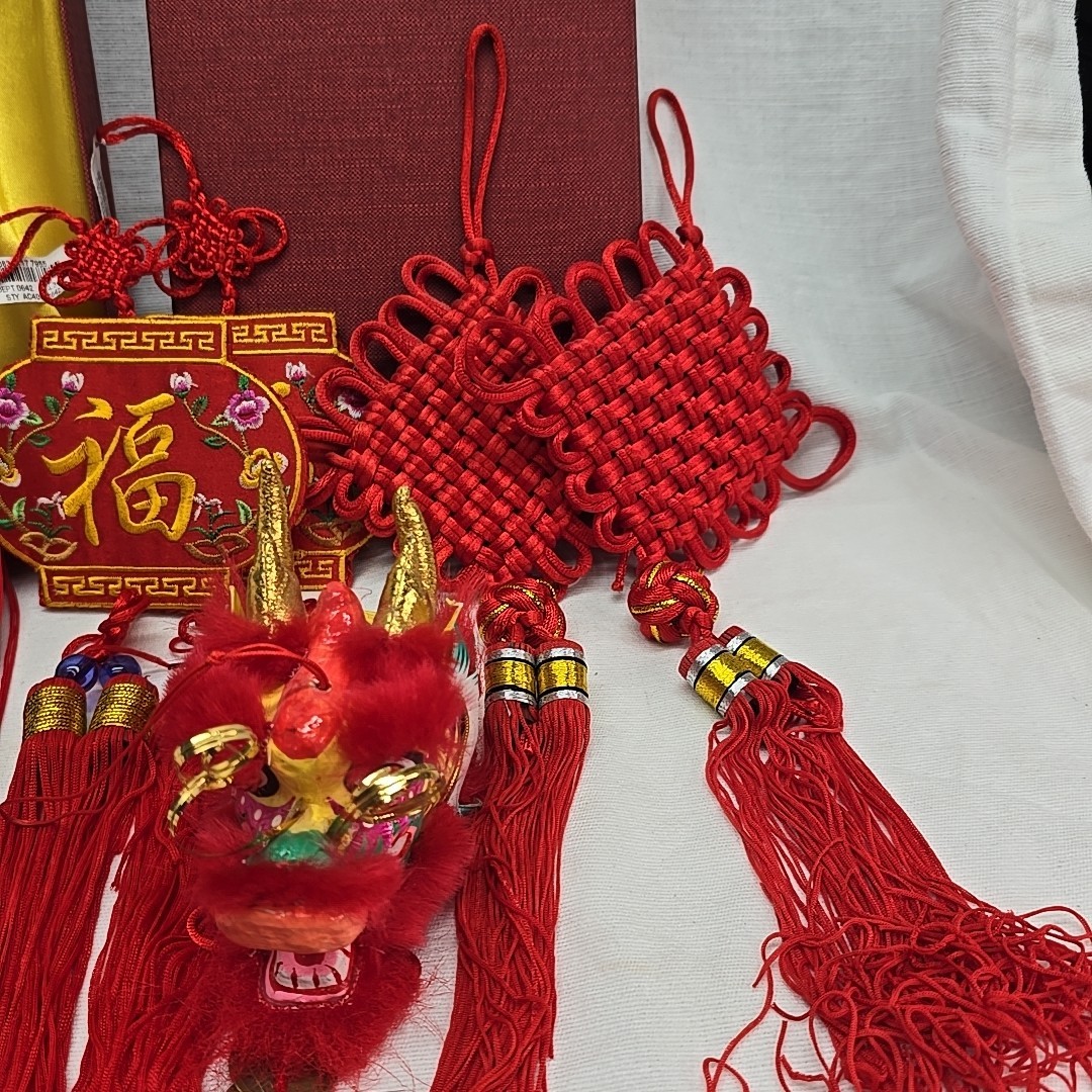 Chinese Hanging Decor Lot Of 9
