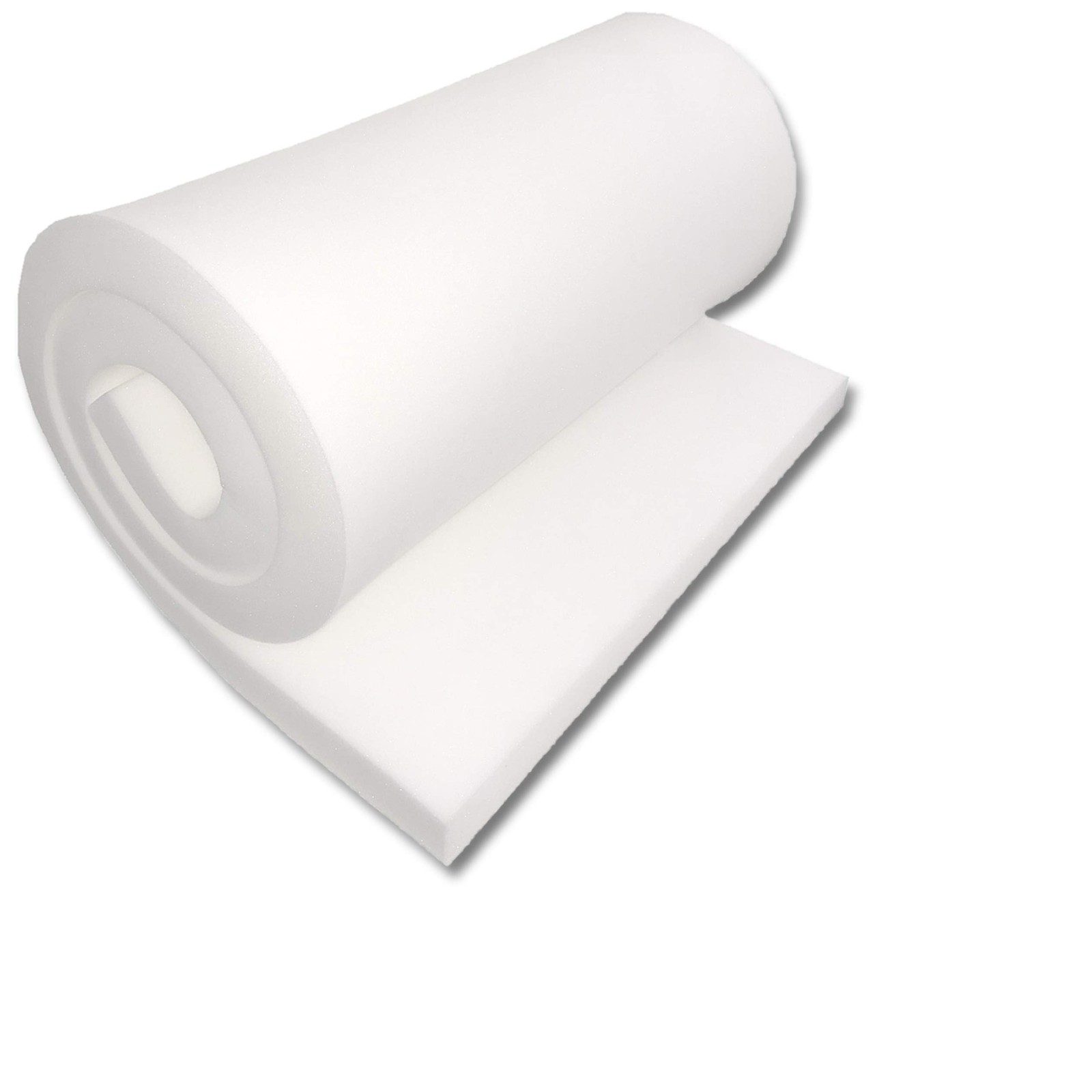 High Density Upholstery Foam Padding Couch Seat Cushion White 2x24x72 Inch