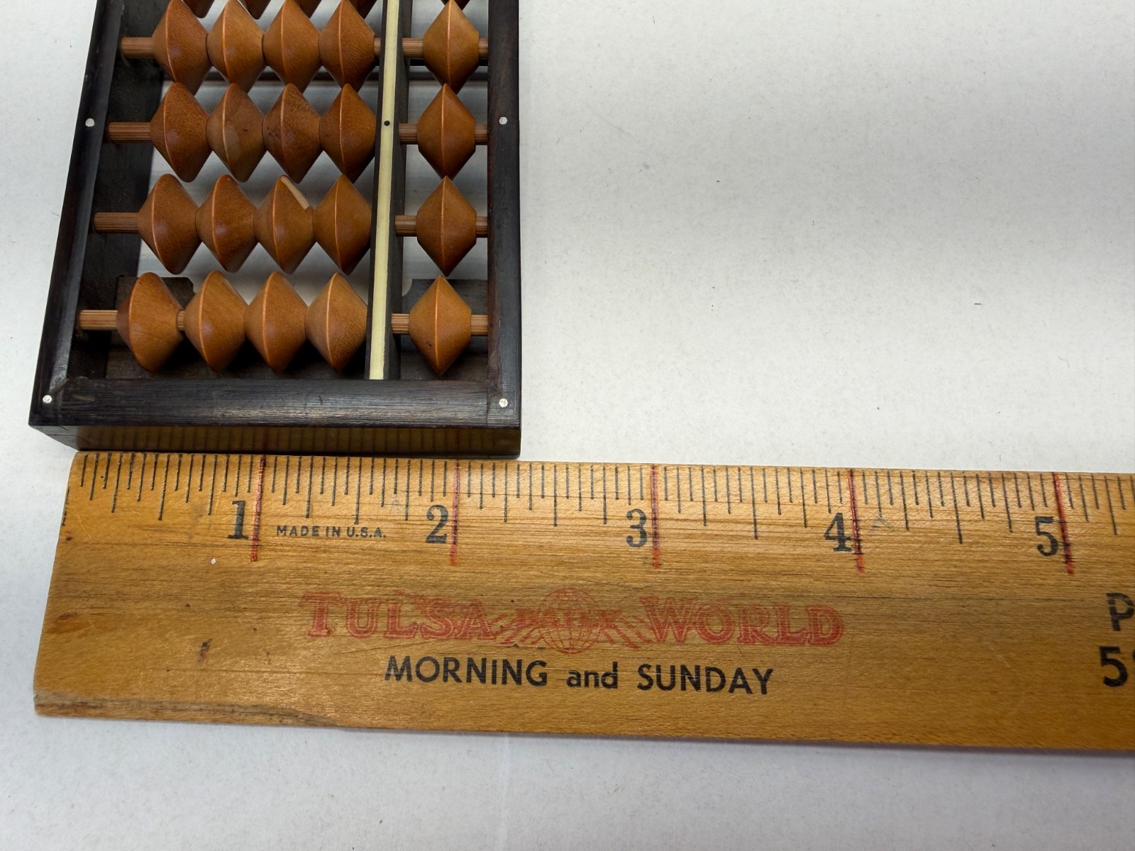 VTG Chinese Japanese Asian Solid ROSEWOOD Abacus 17 Row 85 Bead