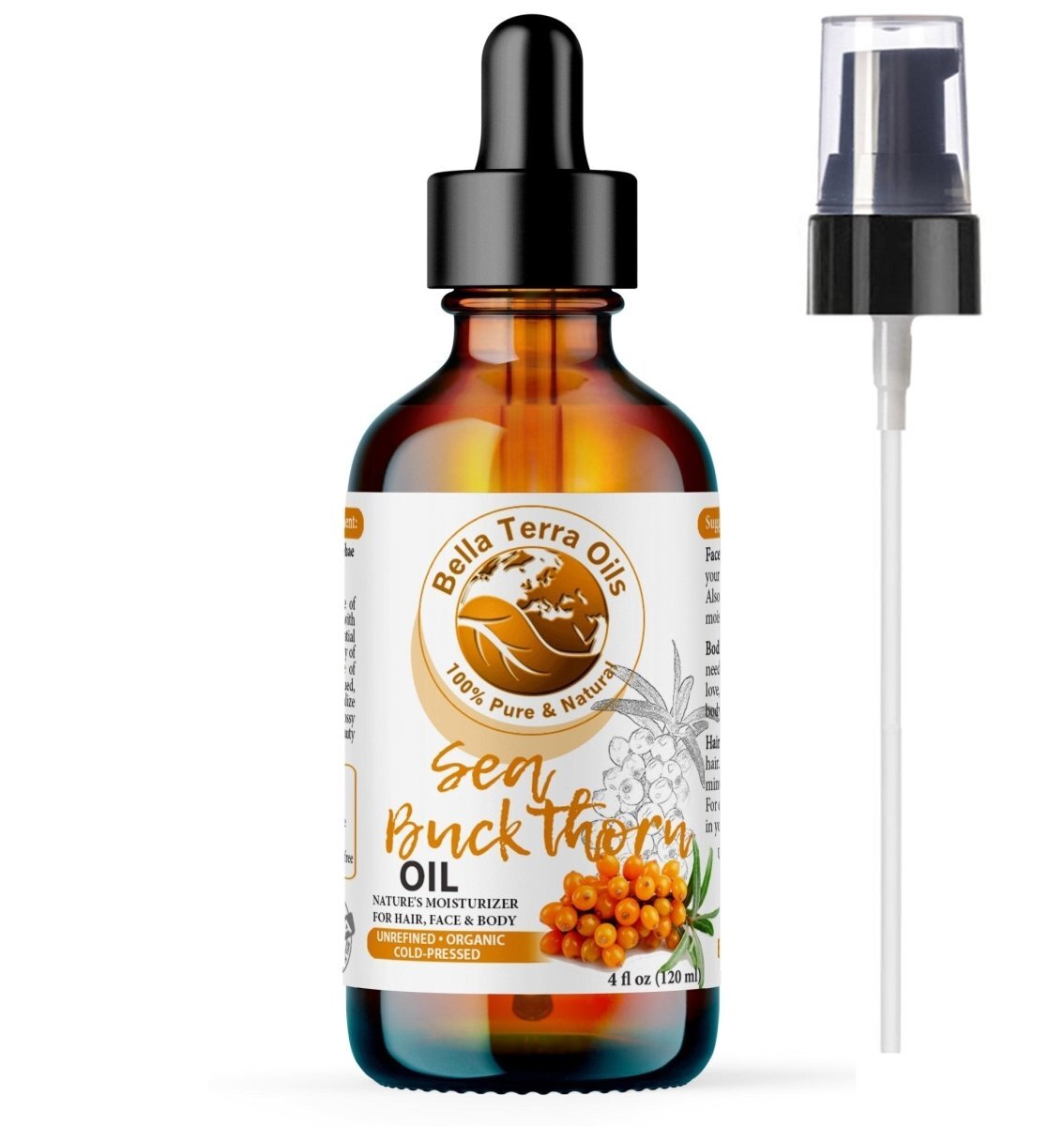 Sea Buckthorn Oil: Cold-Pressed, Nutrient-Rich, Ideal for Holistic Skin Care