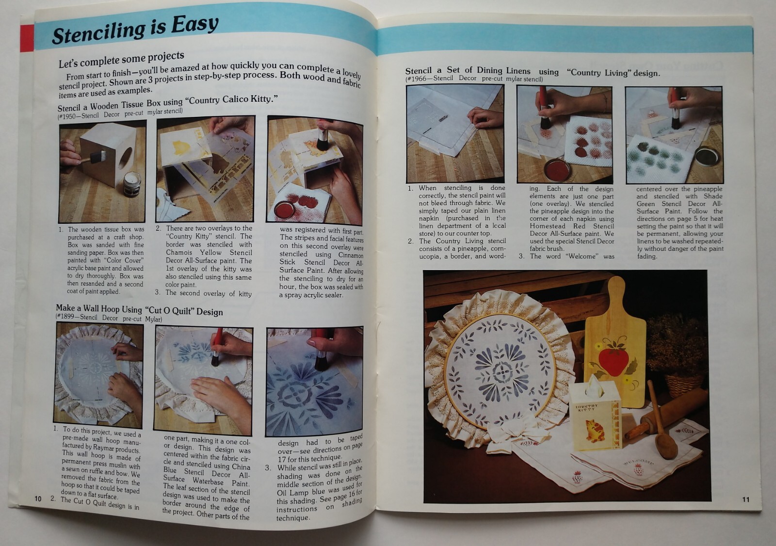 Begin To Stencil #07740 Plaid Book