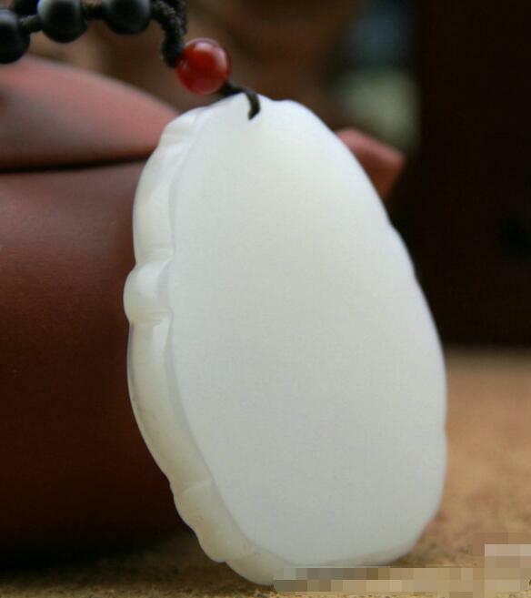 Xinjang Hetian White Jade Guanyin Pendant Chinese Antique Collection