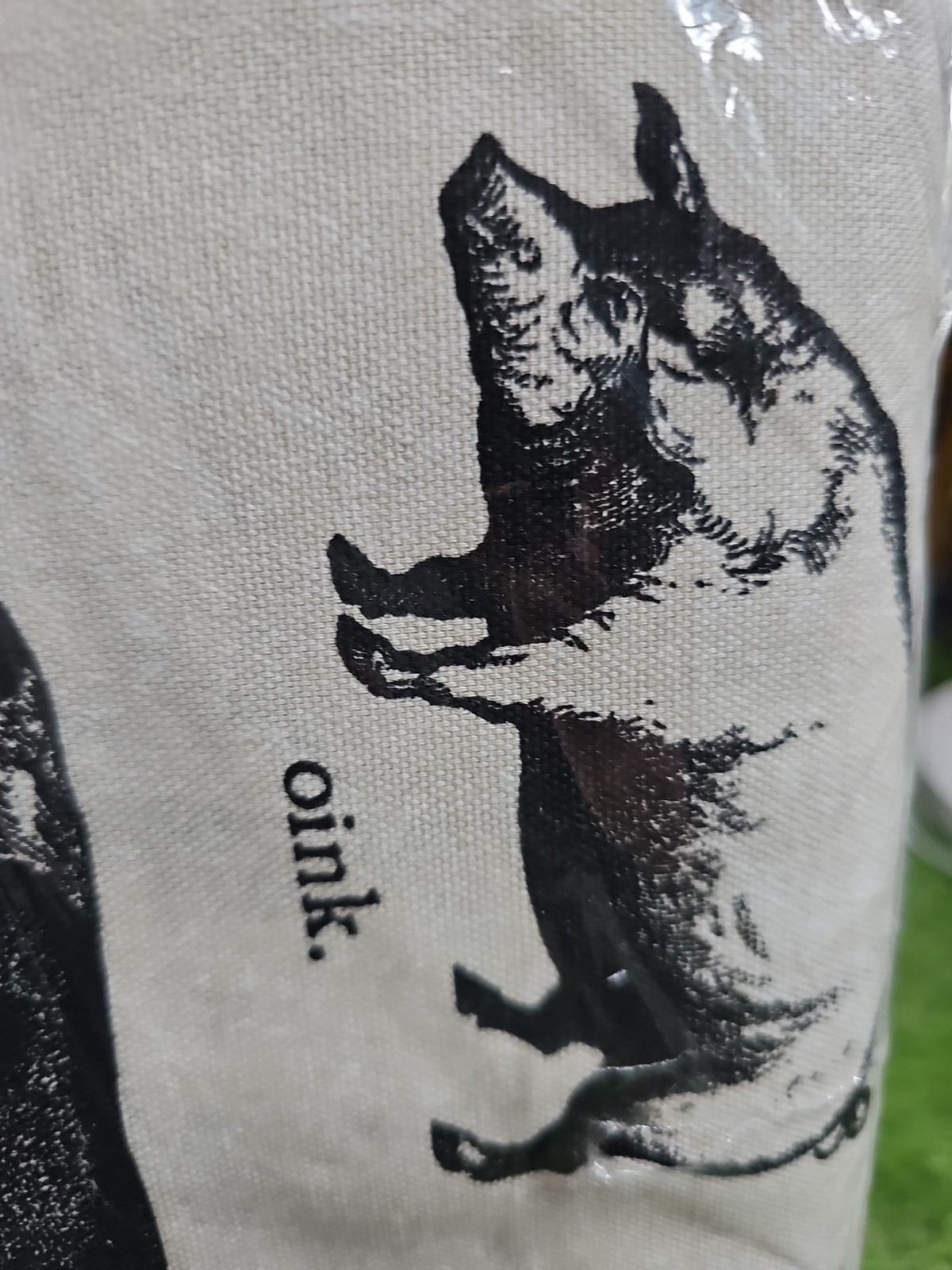 Farm Animal cow chicken duck Cotton Canvas fabric material Sealed 8 Yards