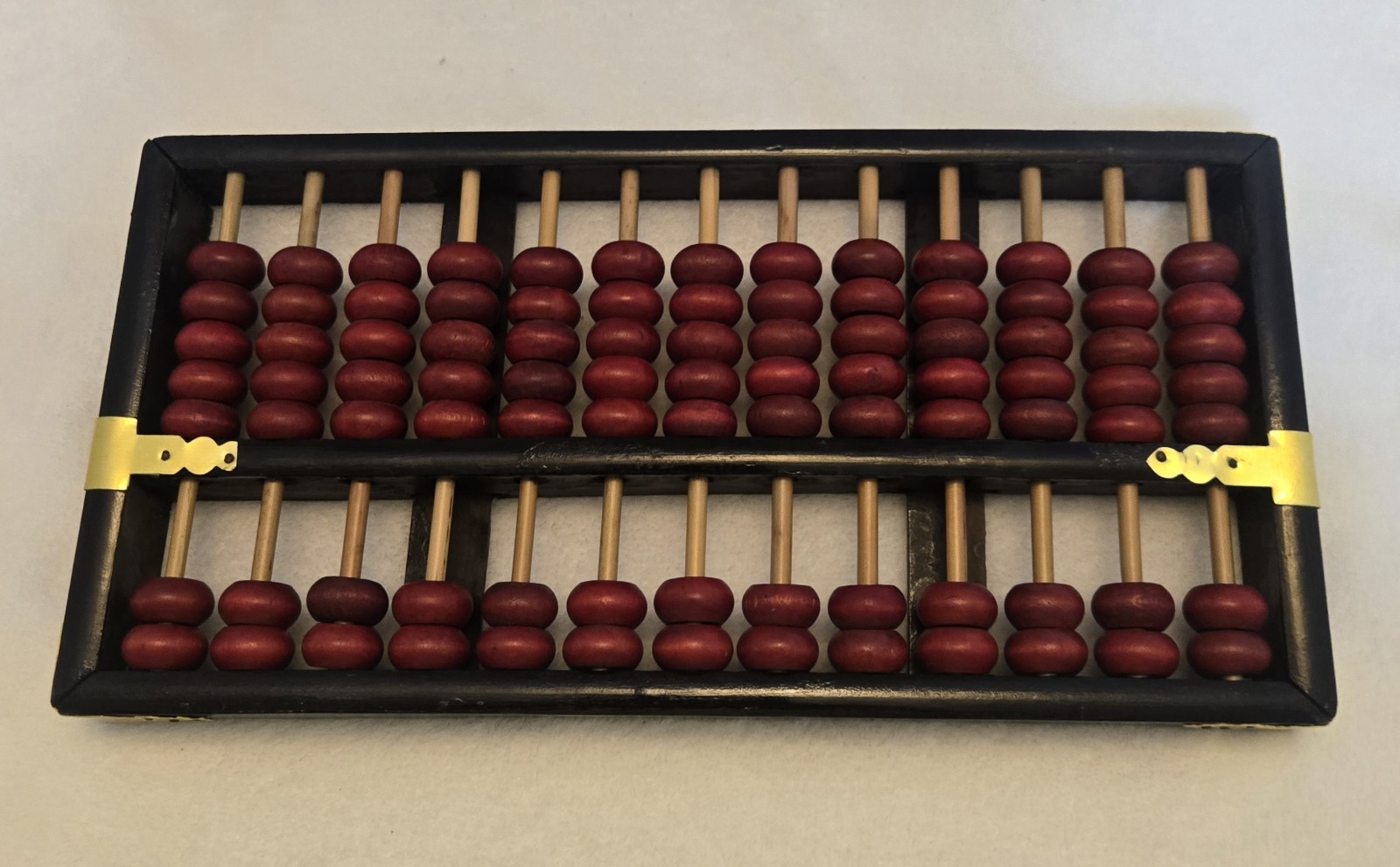 Lotus-Flower Brand Abacus Red Beads Black Frame China